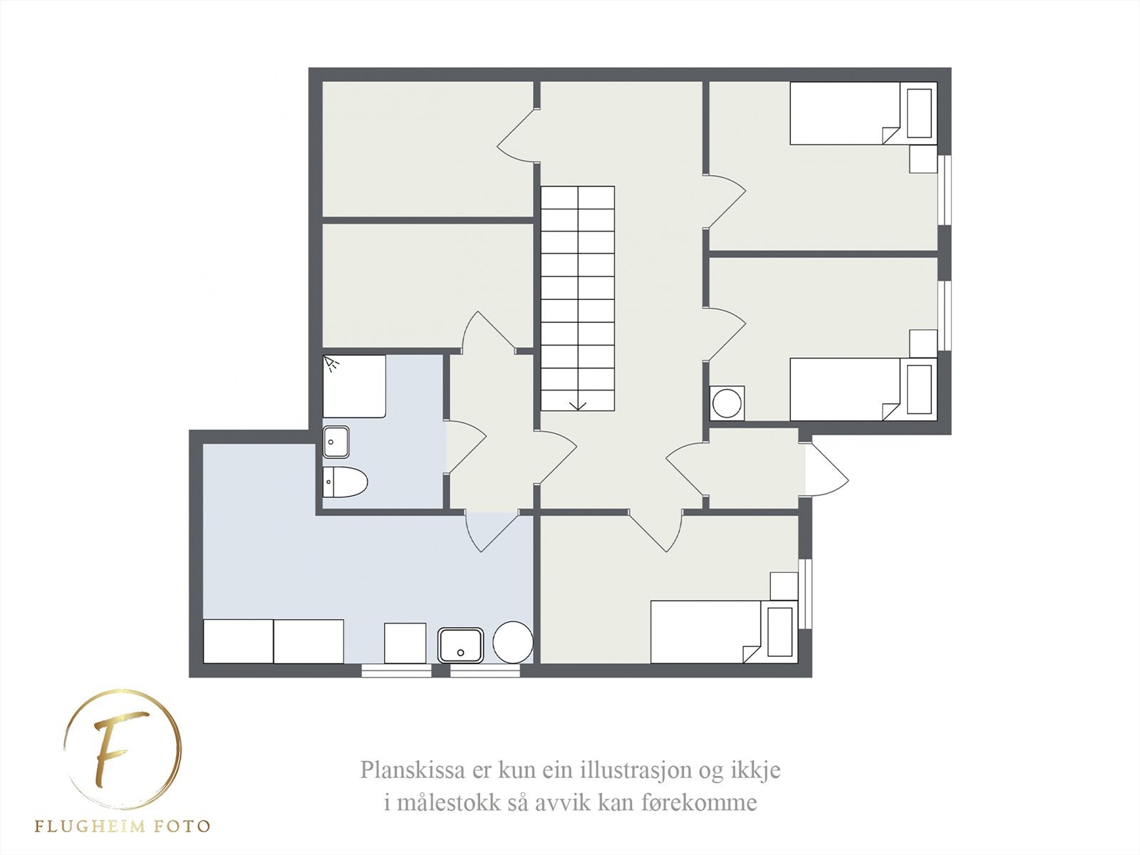 Planteikning - 1. Etasje Galleribilde
