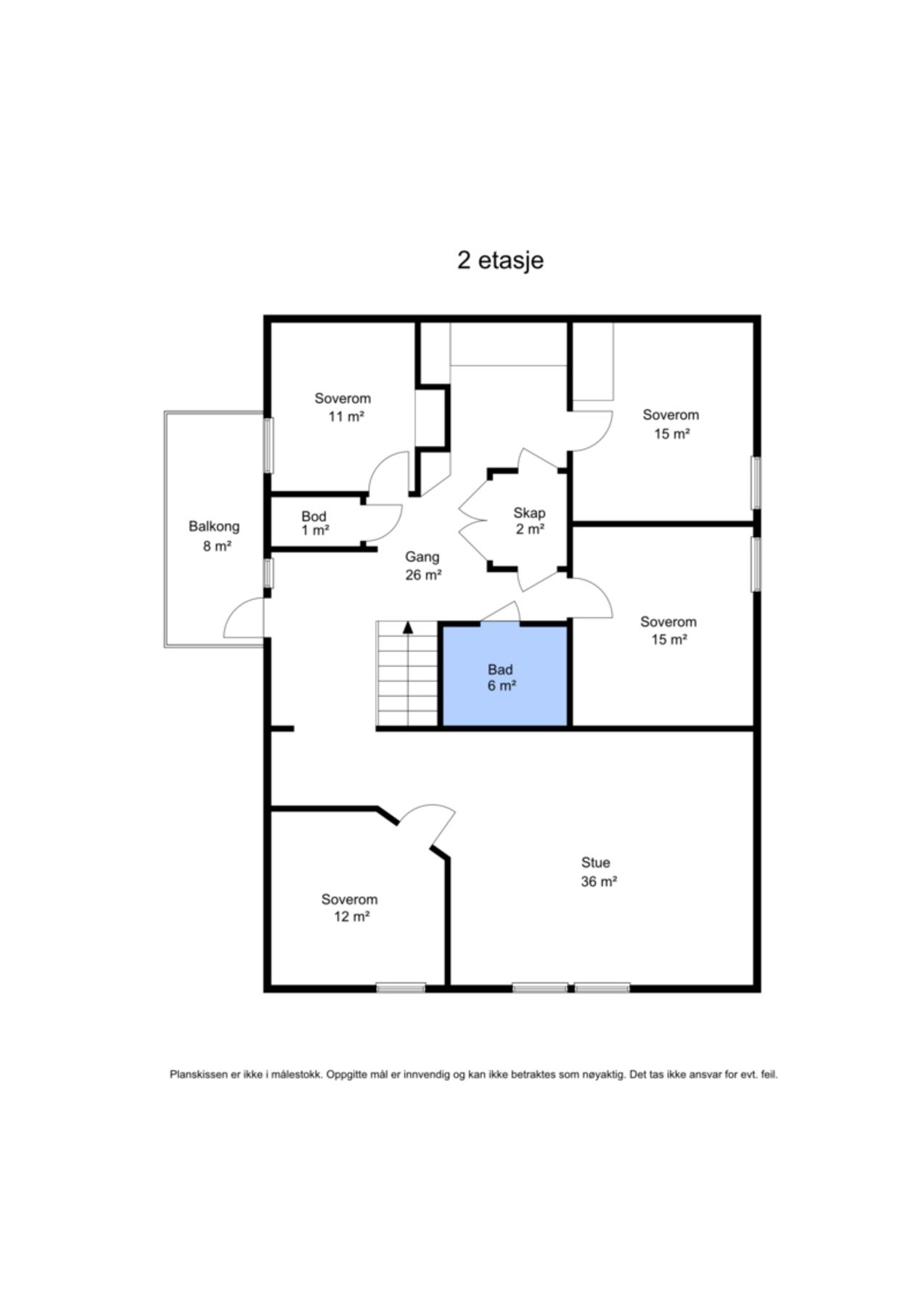 Planskisse 2.etasje Galleribilde