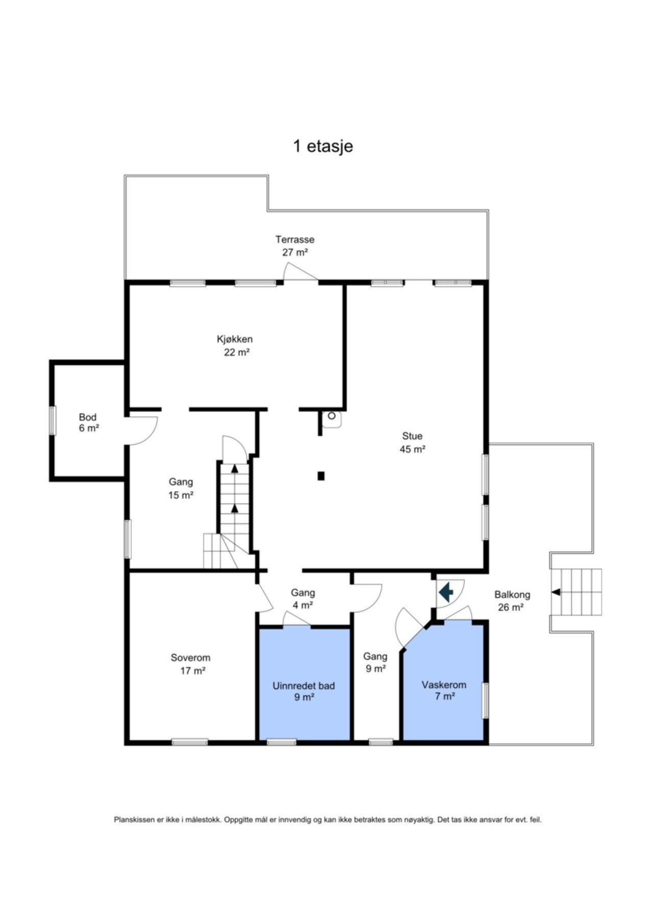 Planskisse 1.etasje Galleribilde