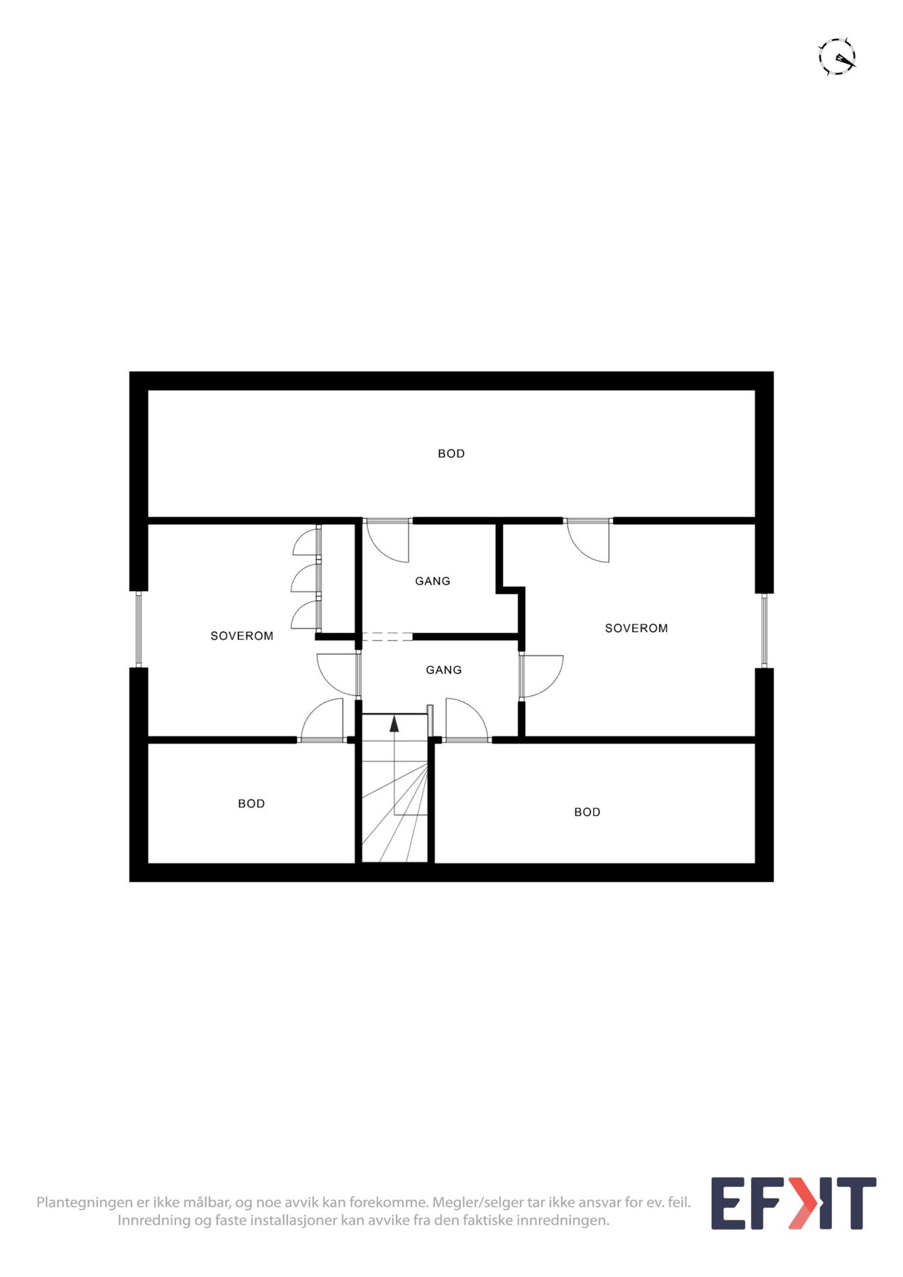 Plantegning loft. Galleribilde