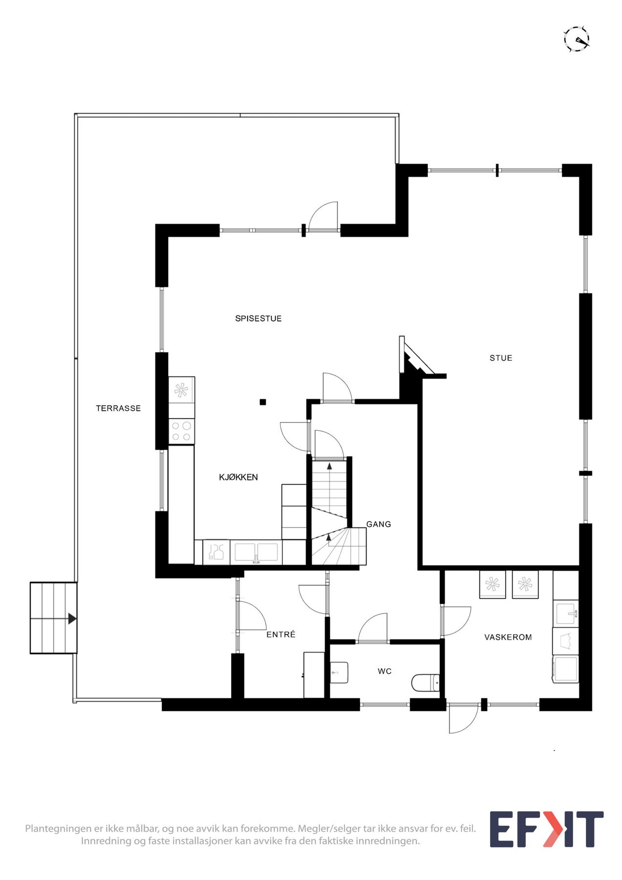 Plantegning hovedetasje Galleribilde