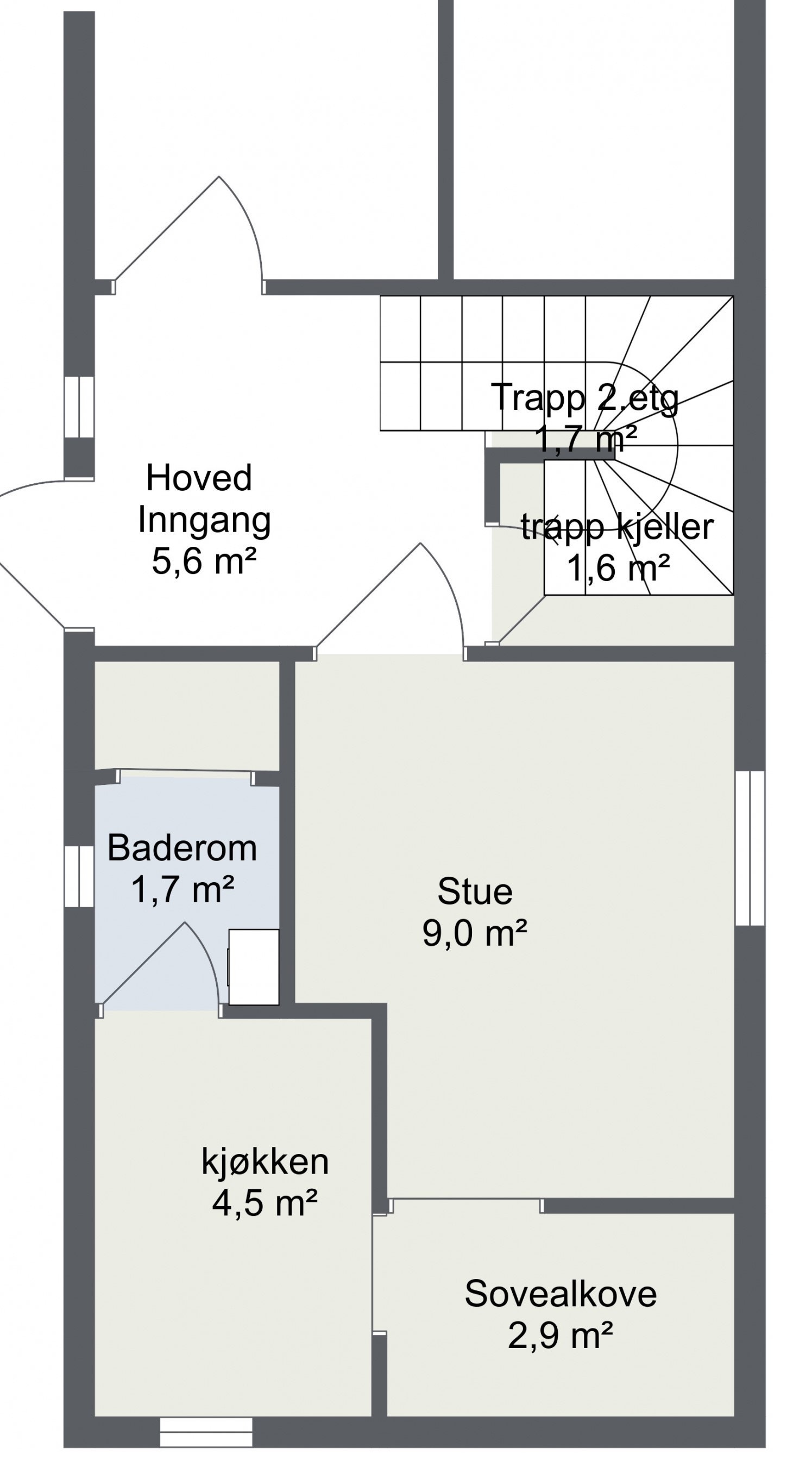 Praktisk, enkel og god planløsning Galleribilde