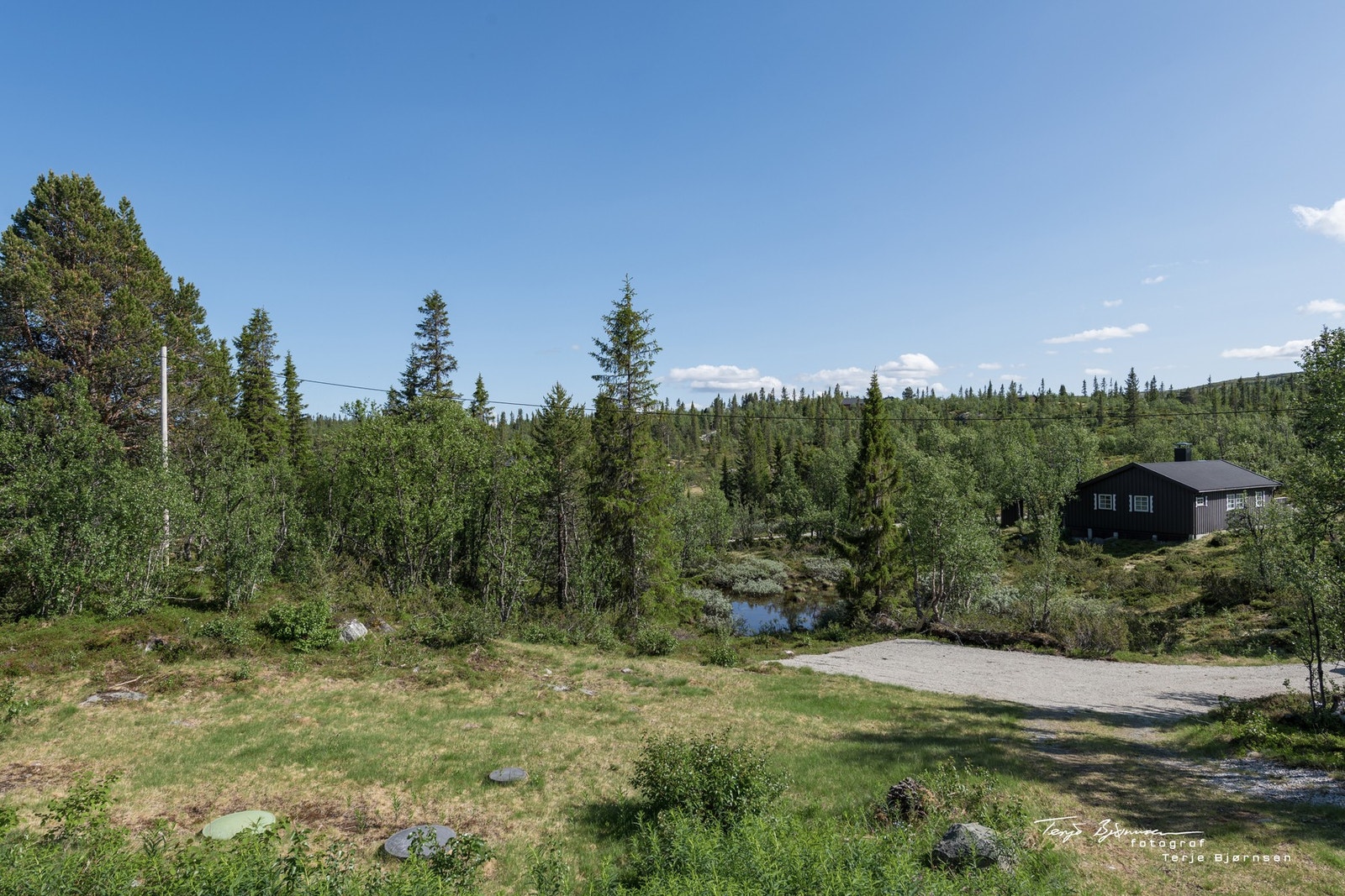 Utsikten fra hytta. Galleribilde