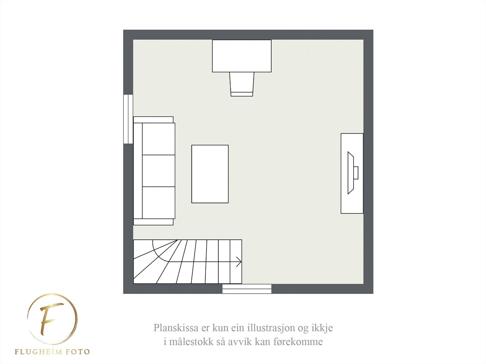 Planteikning - Loft Galleribilde