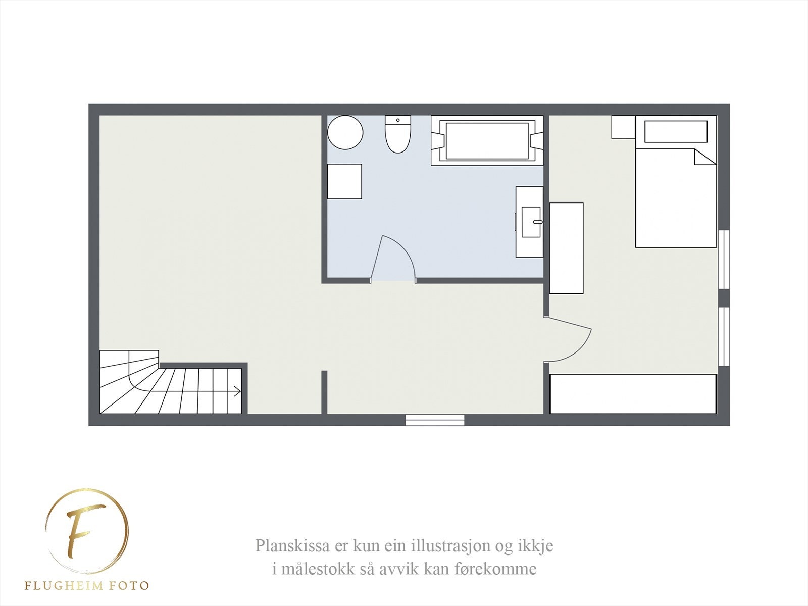 Planteikning - Underetasje Galleribilde