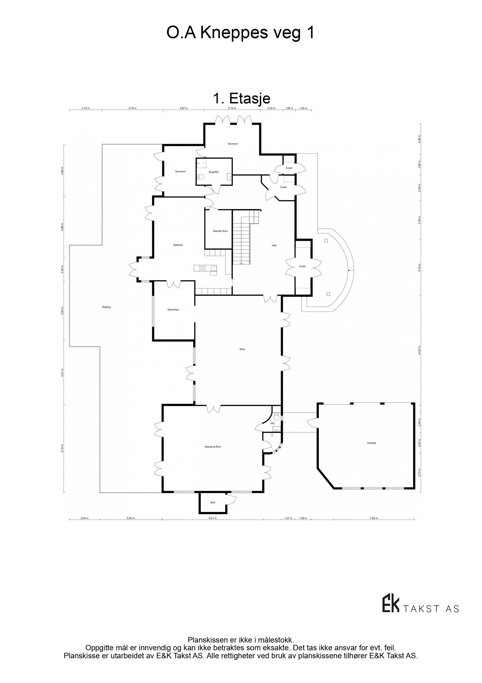 Plantegning - 1. etasje Galleribilde