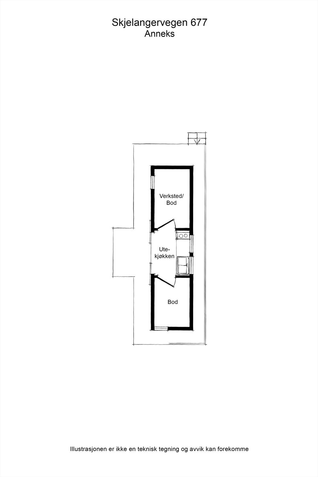 Plantegning anneks Galleribilde