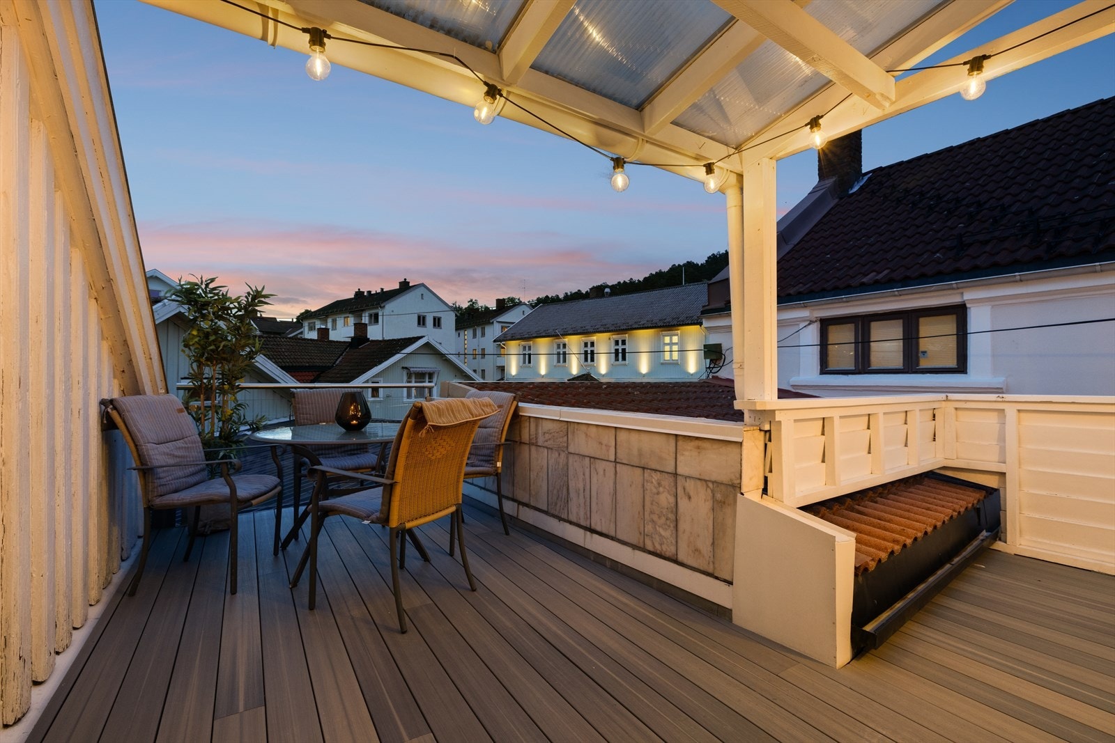 Balkong på ca. 15 m² Galleribilde