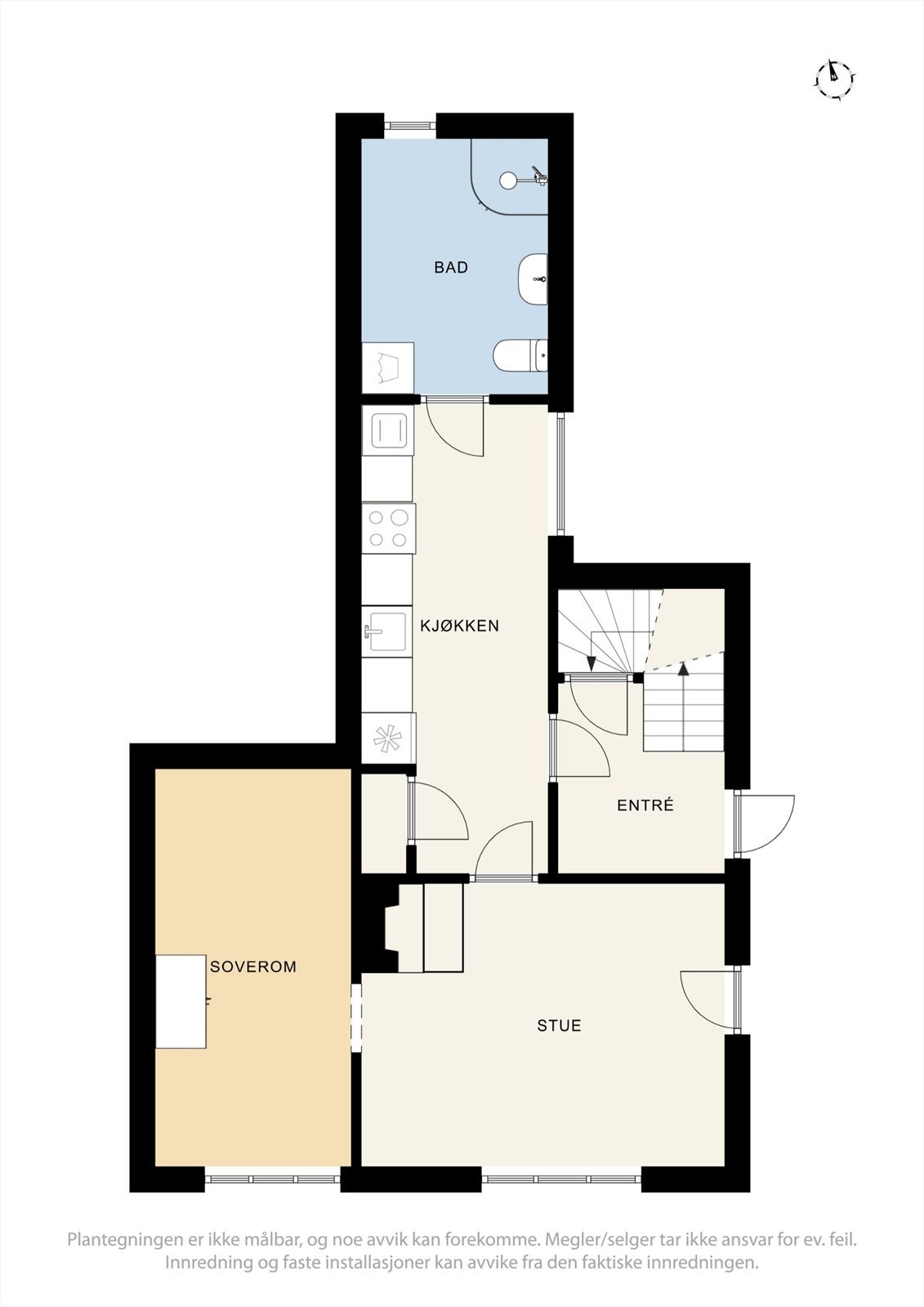 Plantegning 1. etg. Galleribilde