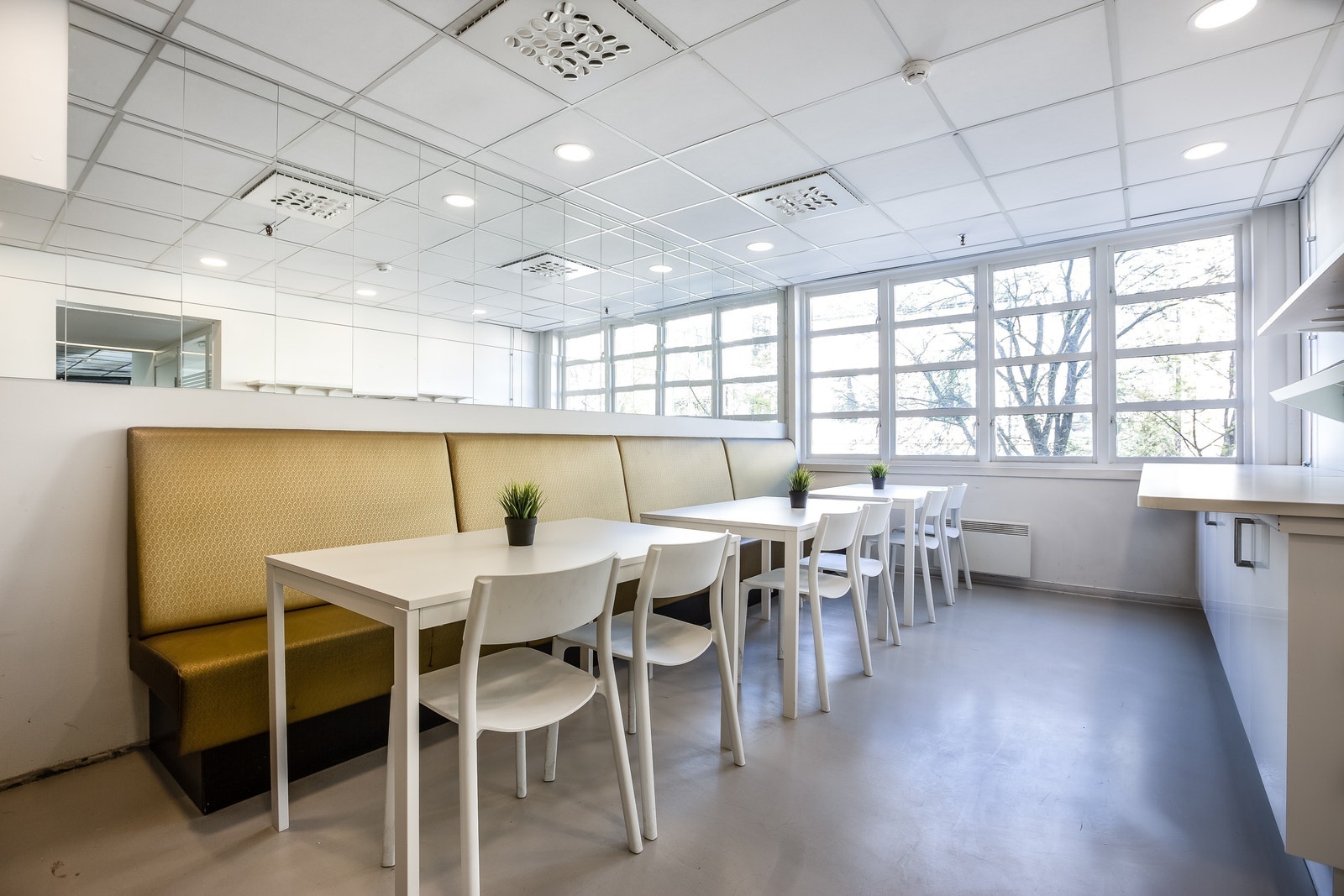 Spiserom med god plass og dagslys Galleribilde