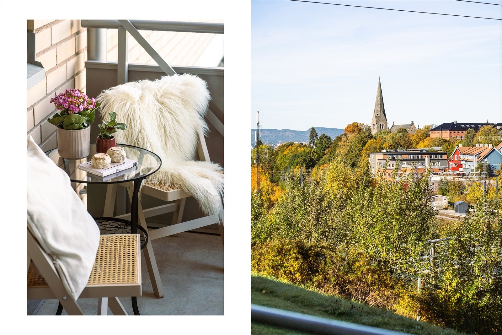 Vestvendt balkong på 4 m² som vender mot fellesarealene. Galleribilde