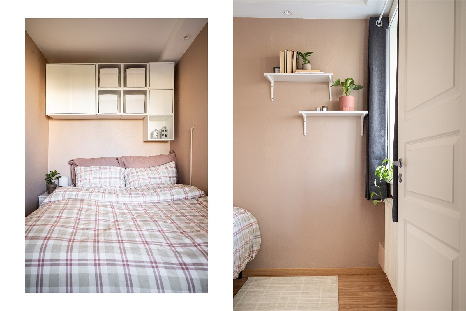 Praktisk soverom, vendt ut mot rolige grøntområdet og bort fra vei. Galleribilde