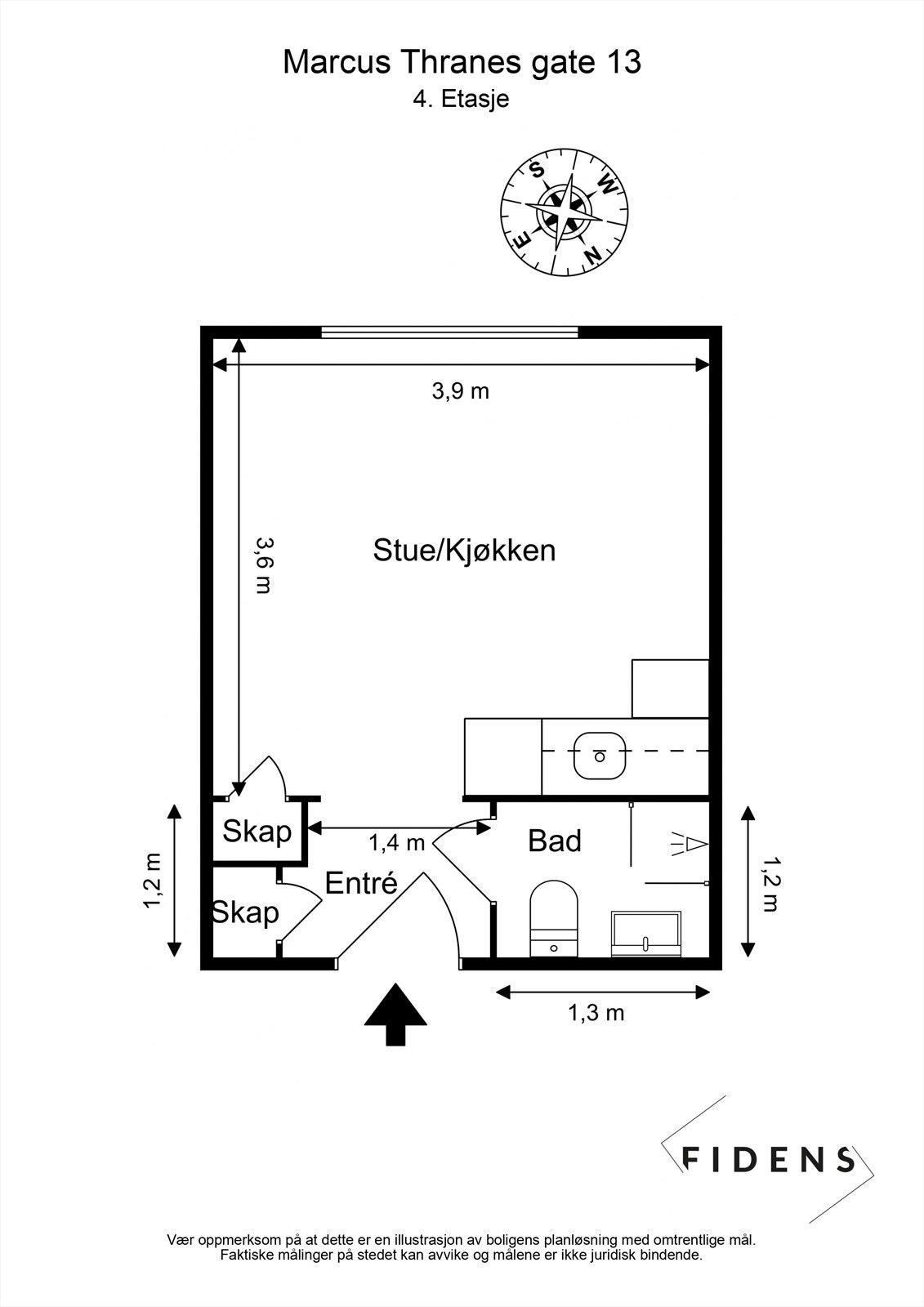 Plantegning (avvik kan forekomme) Galleribilde