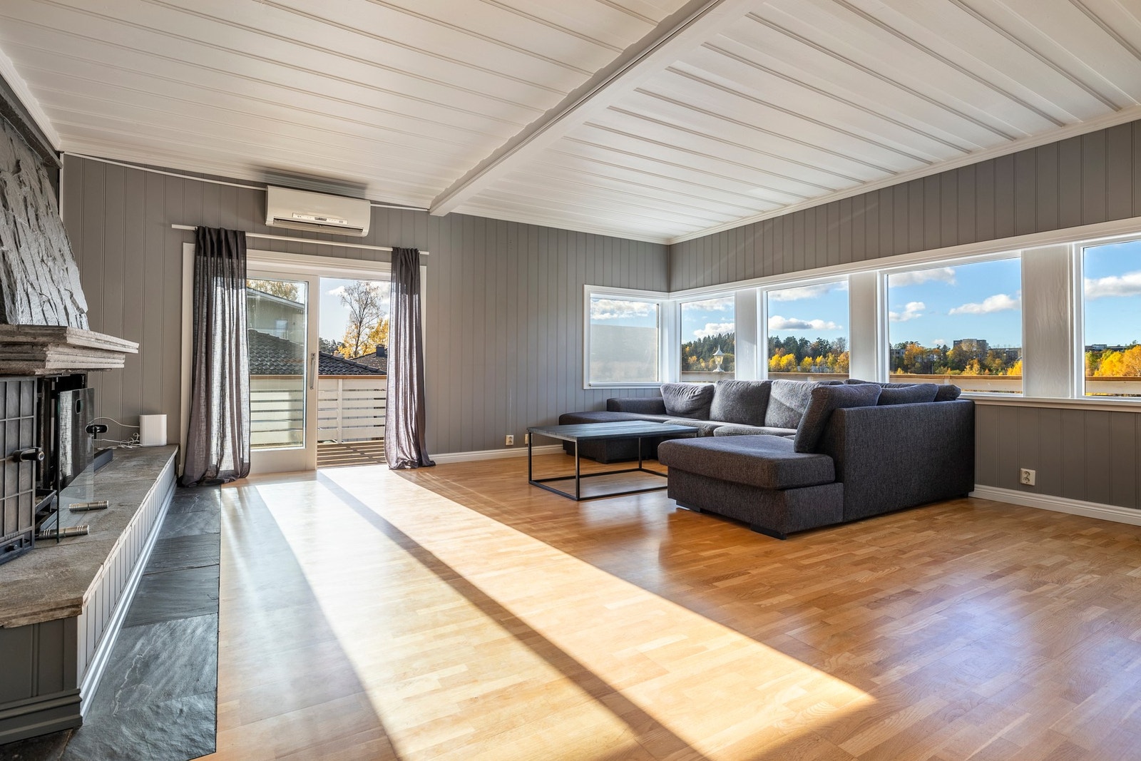 Stue med utgang terrasse Galleribilde