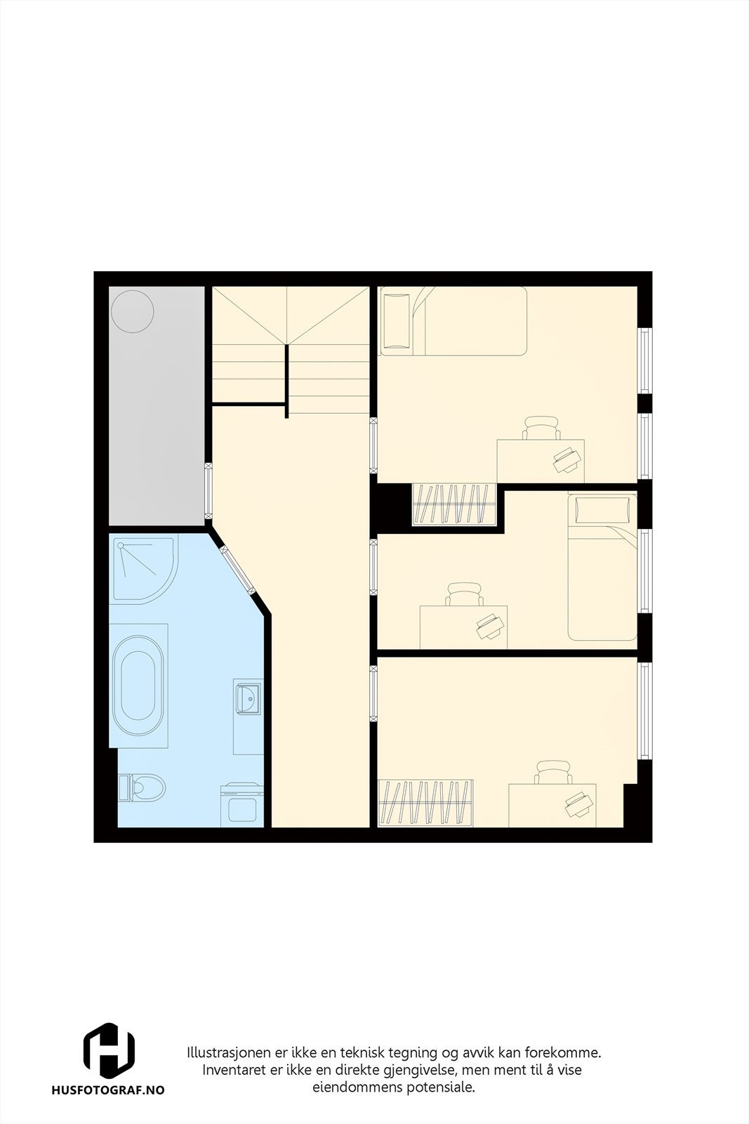 Plantegning 2. etasje. Galleribilde