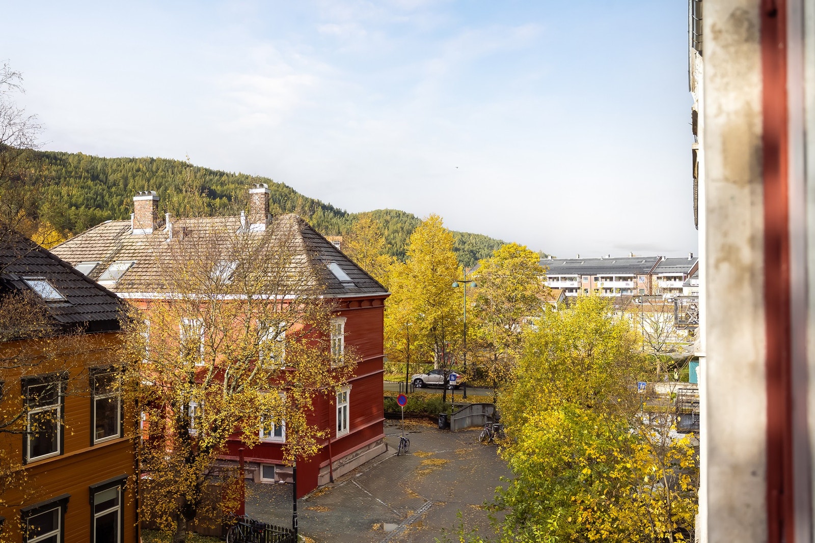 Utsikt fra kjøkkenvindu. Galleribilde