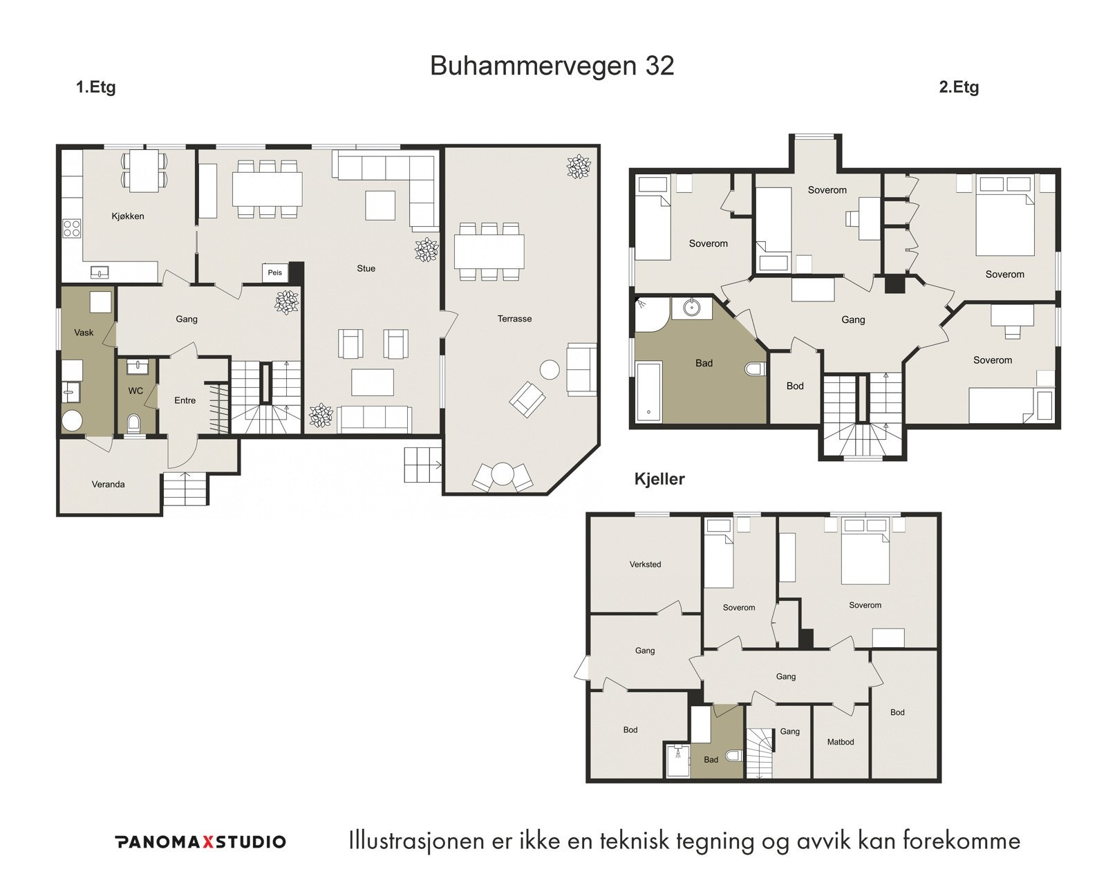 Plantegning. Galleribilde