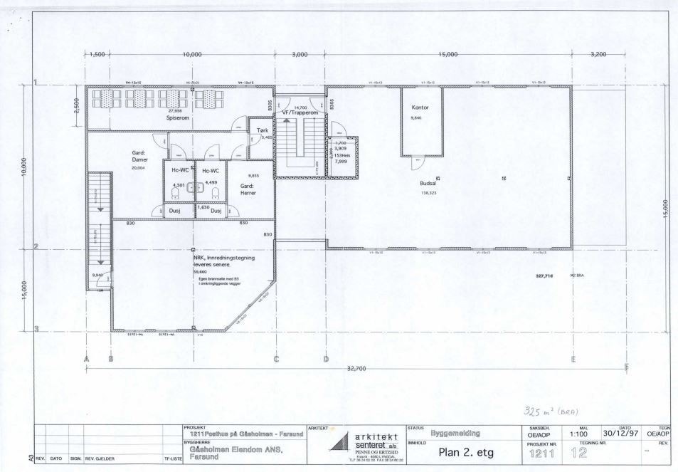 Areal plan 2 etasje Galleribilde
