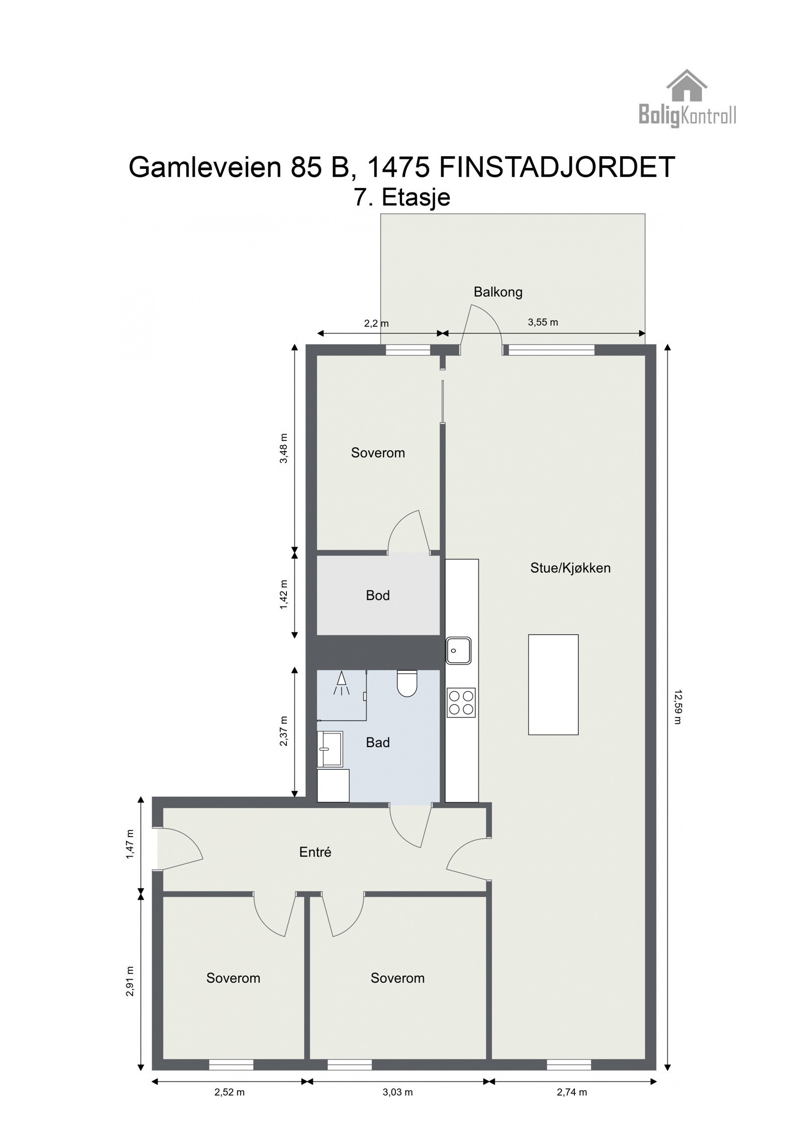Plantegning Galleribilde