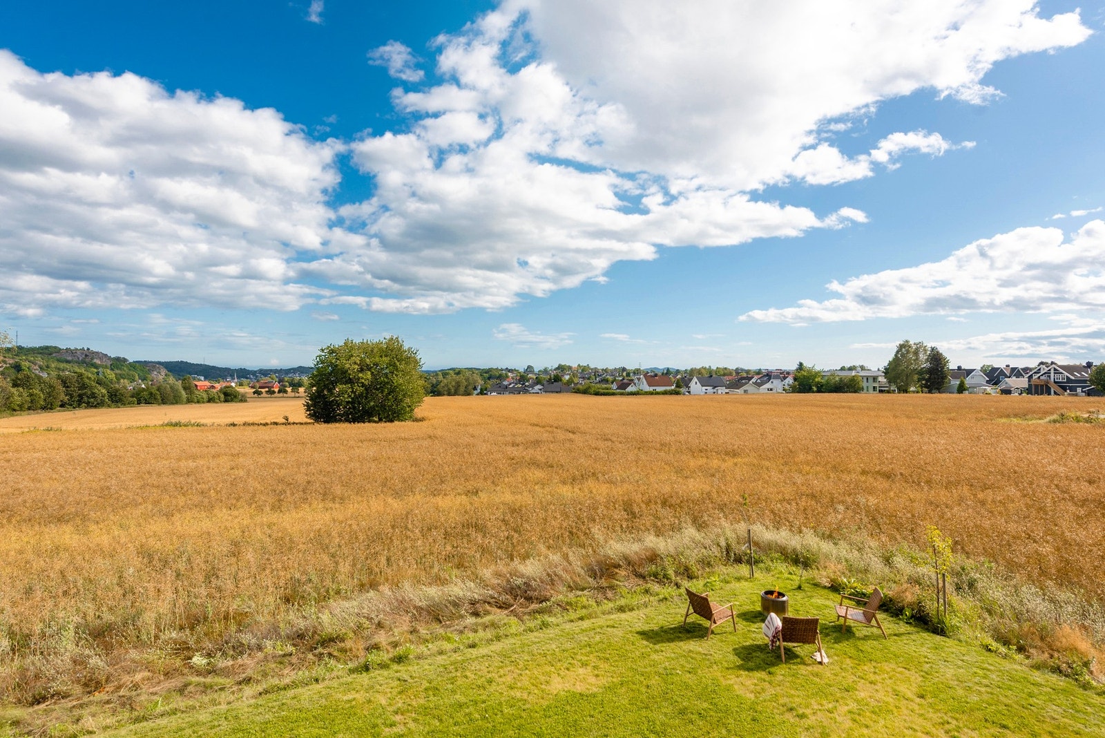 Herlig utsyn fra balkongen Galleribilde