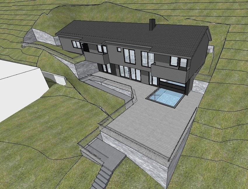 Rammetillatelse for enebolig på 289 kvm. Galleribilde