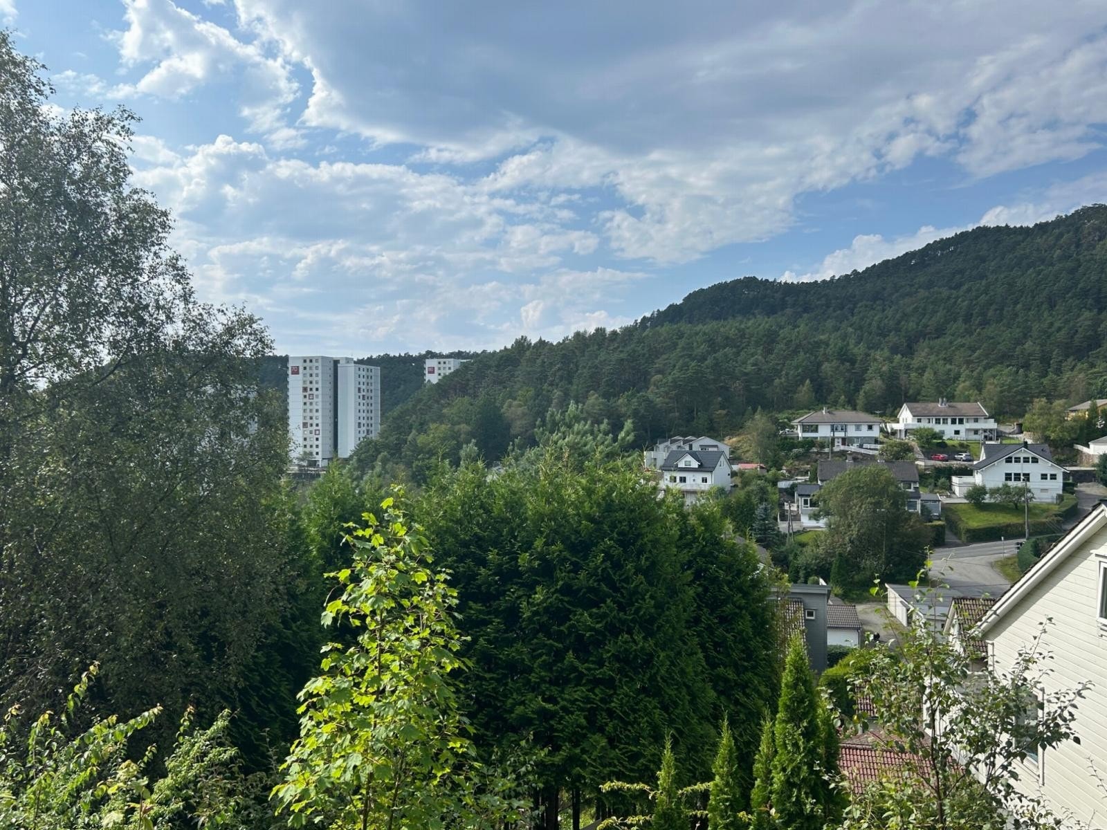 Foto tatt fra tomten Galleribilde