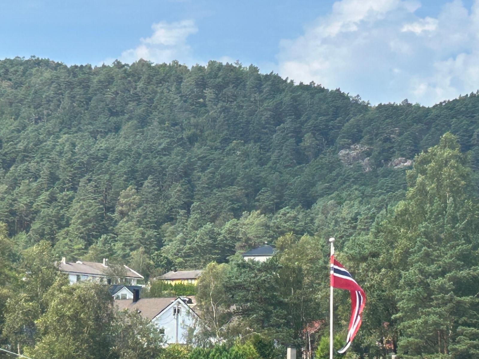 Foto tatt fra tomten Galleribilde