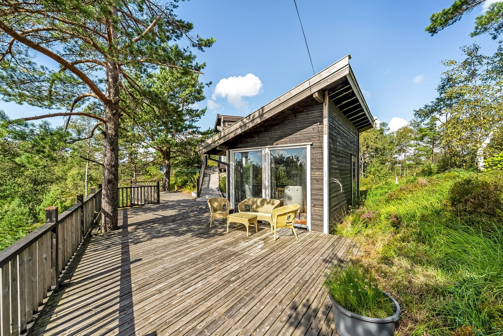 Birkeland 11 - flere minihytter - Bygg 1 - innredet med stue/kjøkken. Galleribilde