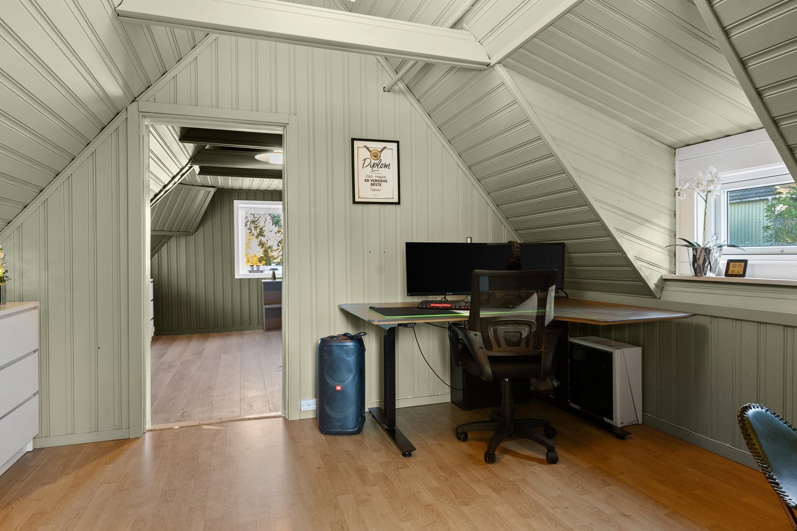 Kontor på loftet. Galleribilde