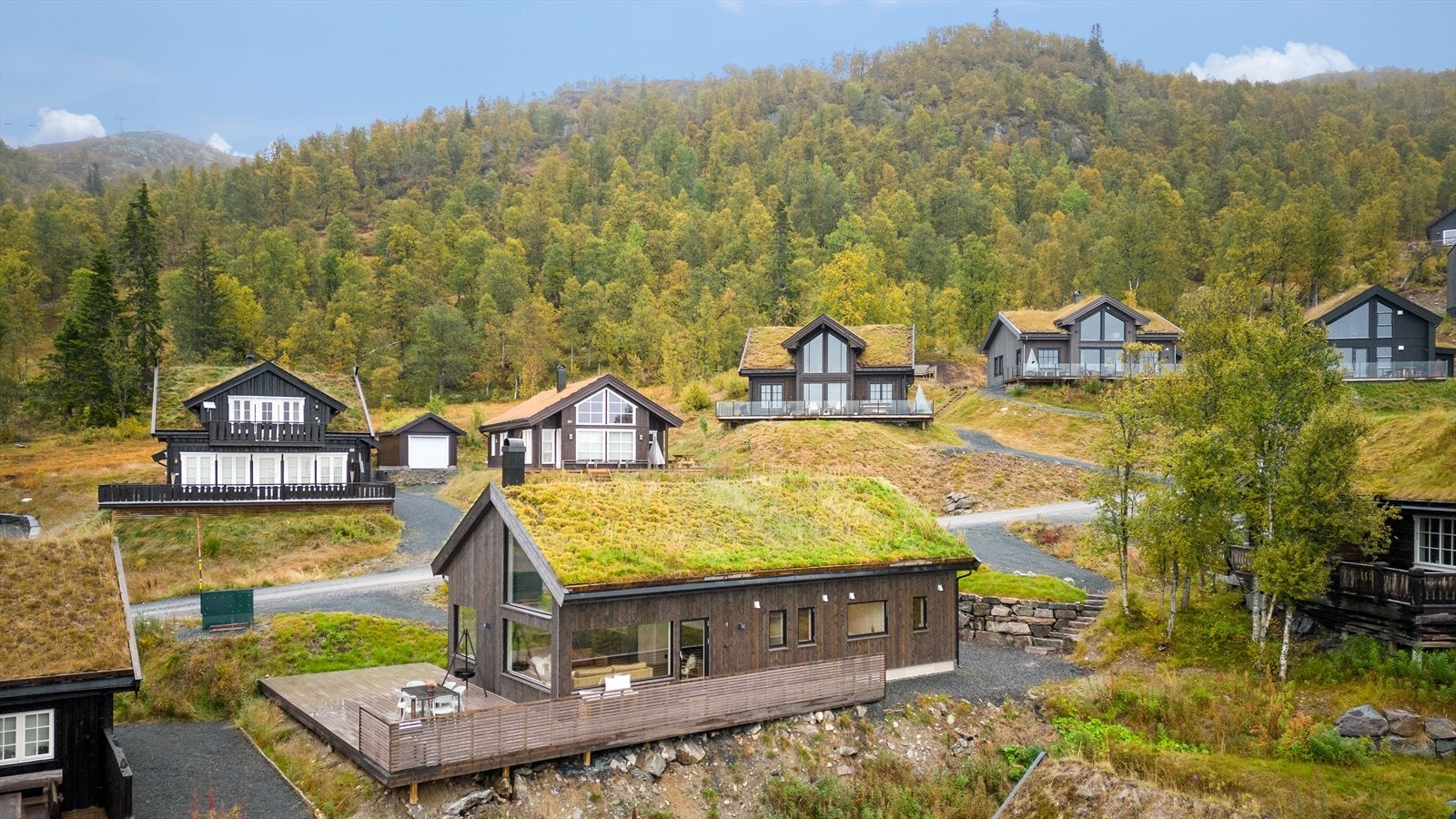 Langrennsløypene ligger kun få minutters gange-/skliavstand fra hytta, og man er inne i Silkedalen på kort tid Galleribilde