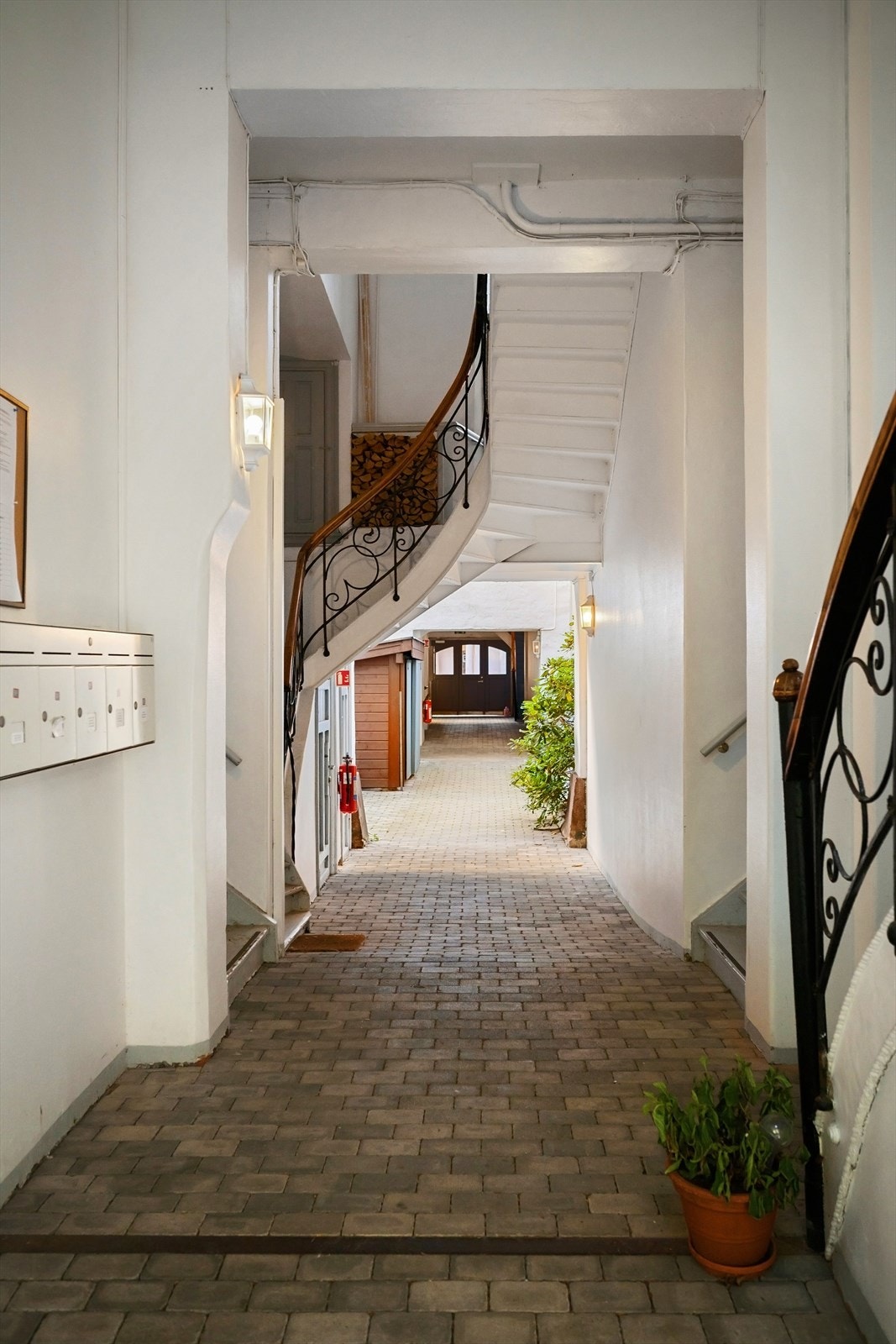 Hyggelig og innbydende inngangsparti. Galleribilde