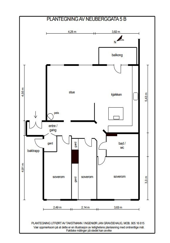 Plantegning. Galleribilde