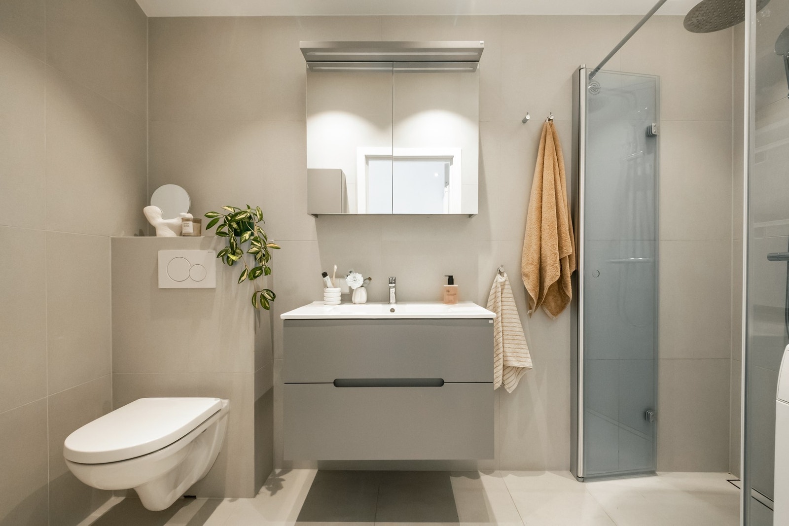Badet ble pusset opp i 2023 av faglærte håndverkere (dokumentasjon foreligger). Galleribilde