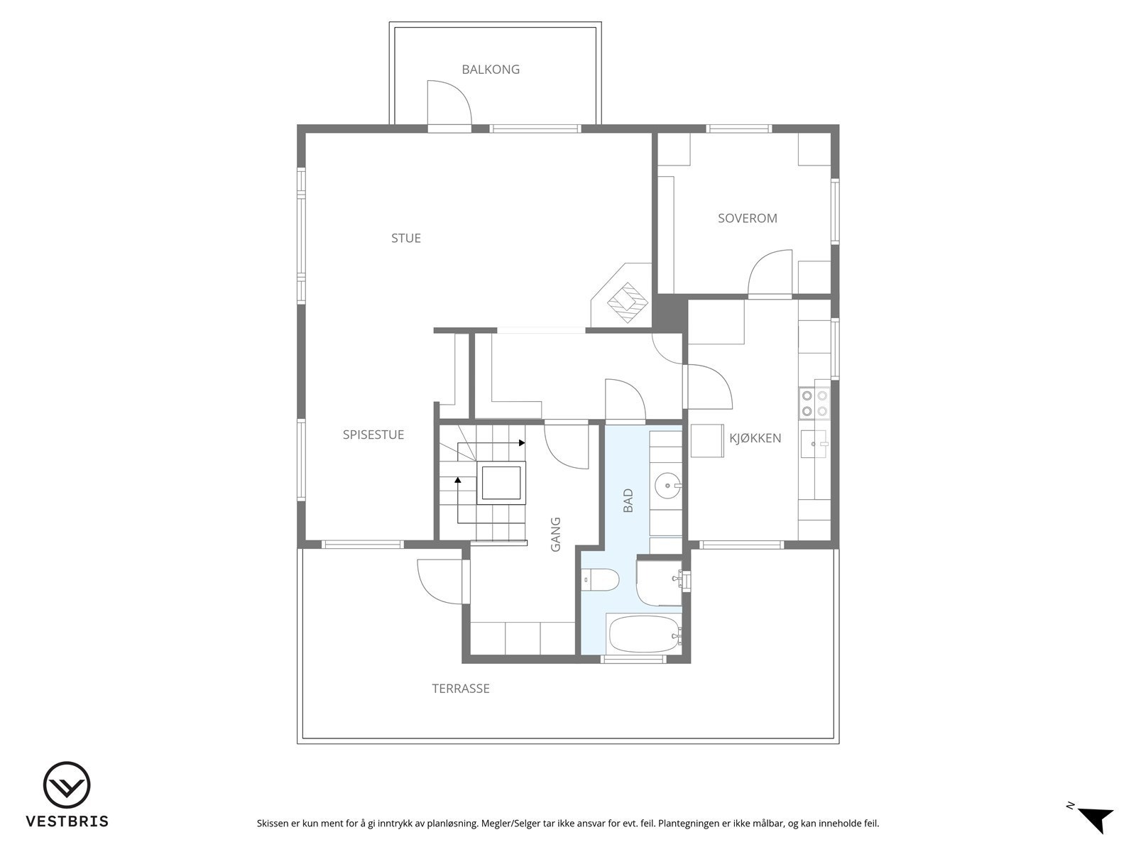 Leilighet 2. etasje Galleribilde