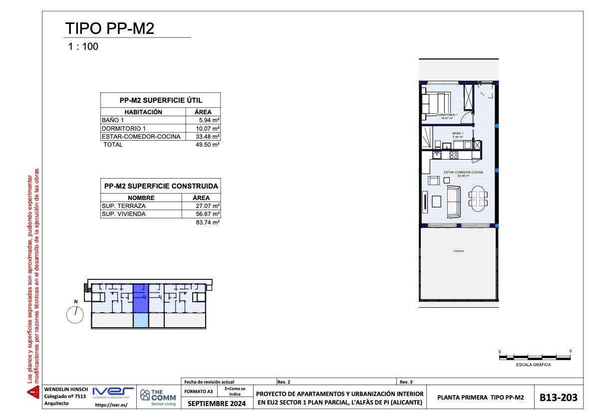 Plantegning 1 soverom 1 bad Galleribilde