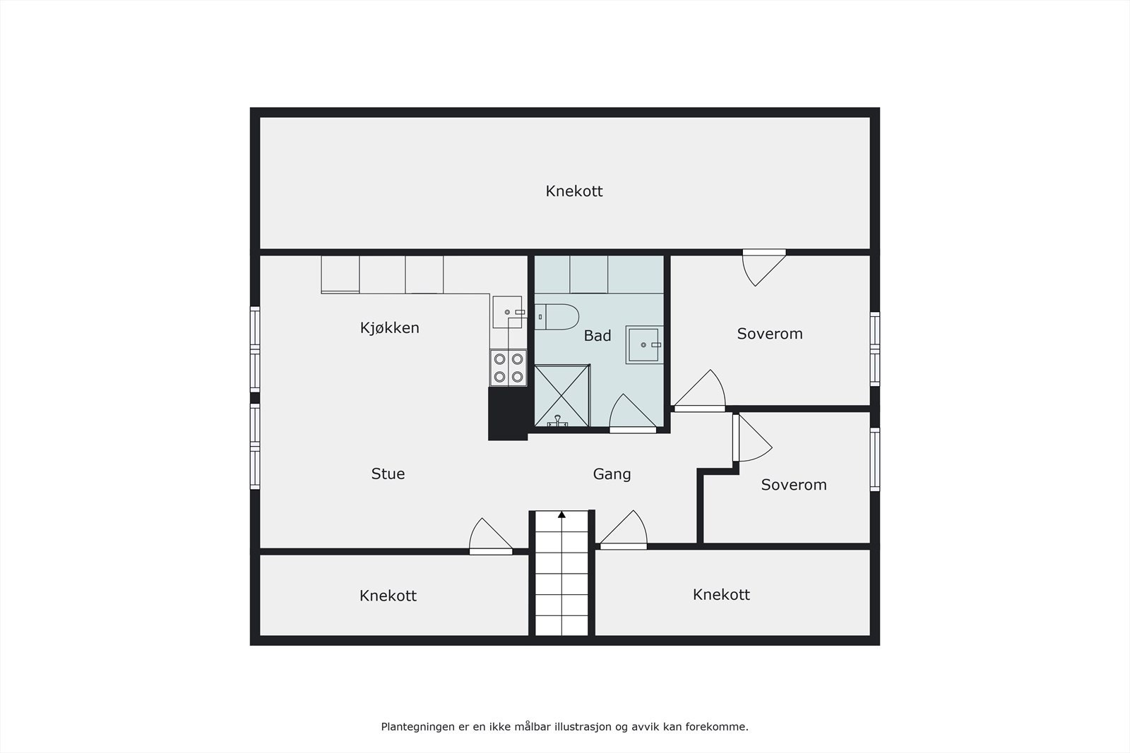 Plantegning leilighet 2. etasje Galleribilde