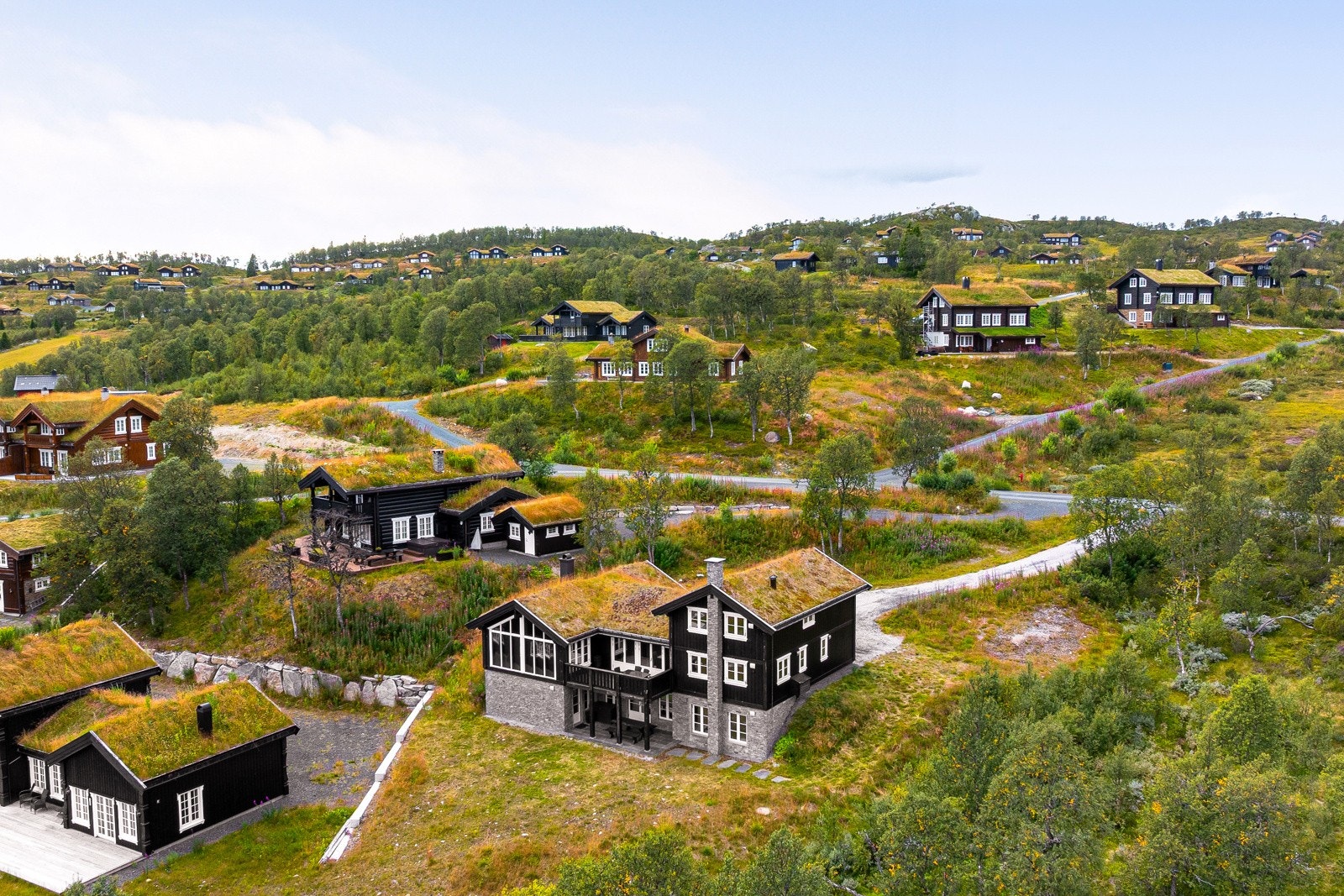 Dronebilder over området Galleribilde