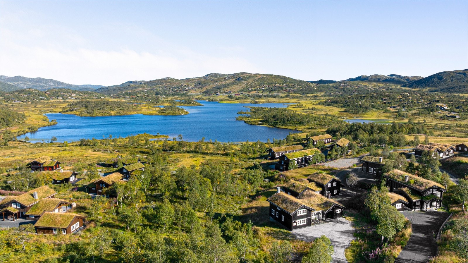 Dronebilder over området Galleribilde