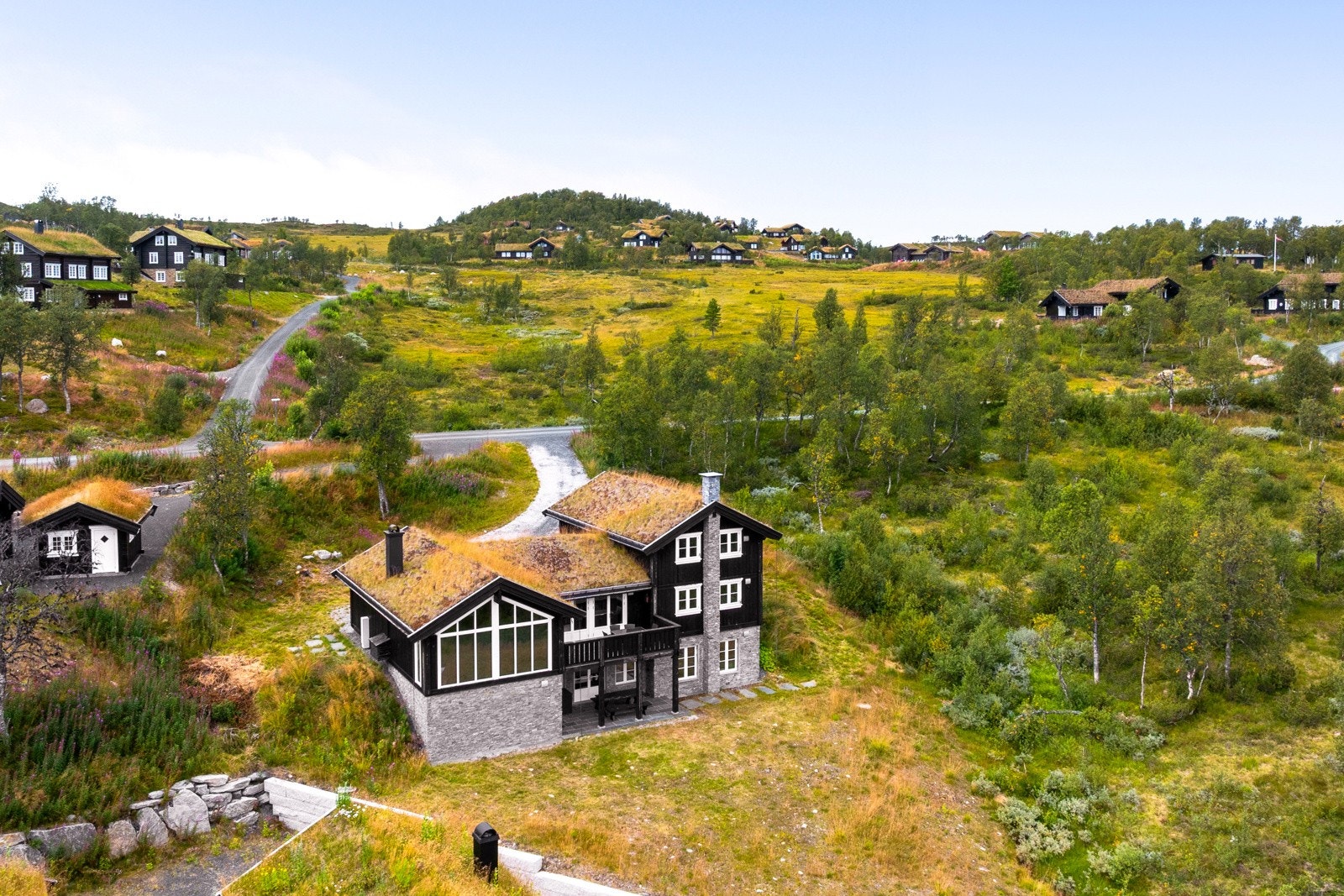Dronebilder over området Galleribilde