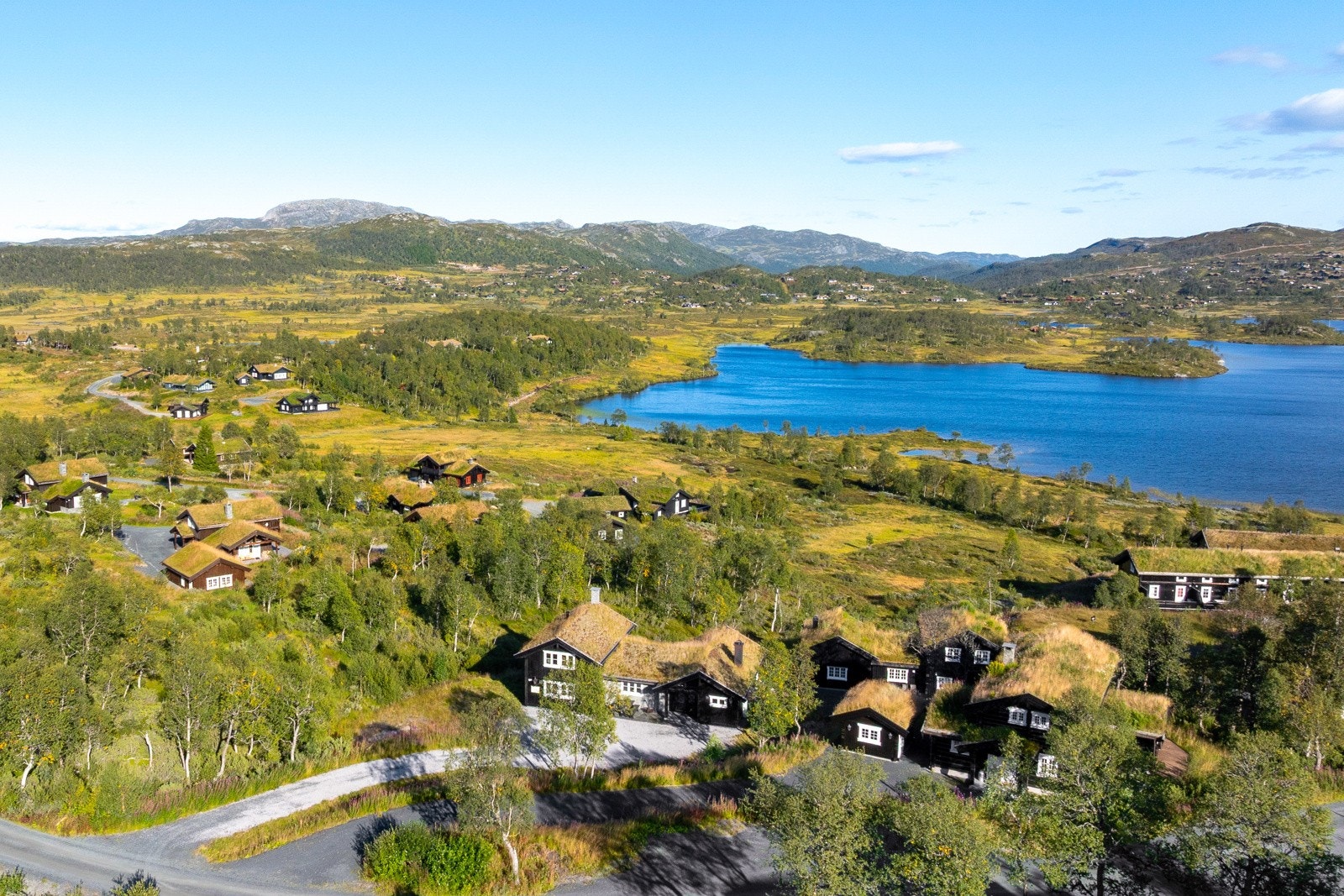 Dronebilder over området Galleribilde
