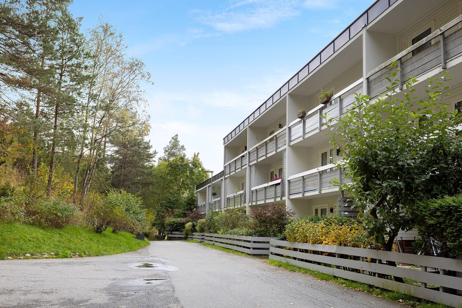 Idyllisk beliggenhet i Jerpeskogen borettslag med marka som nærmeste nabo. Galleribilde