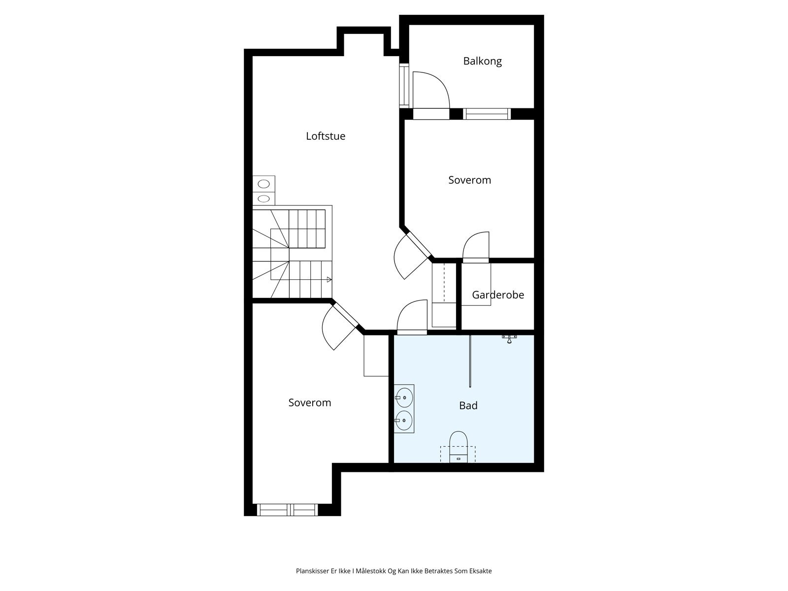 Plantegning 2. plan Galleribilde