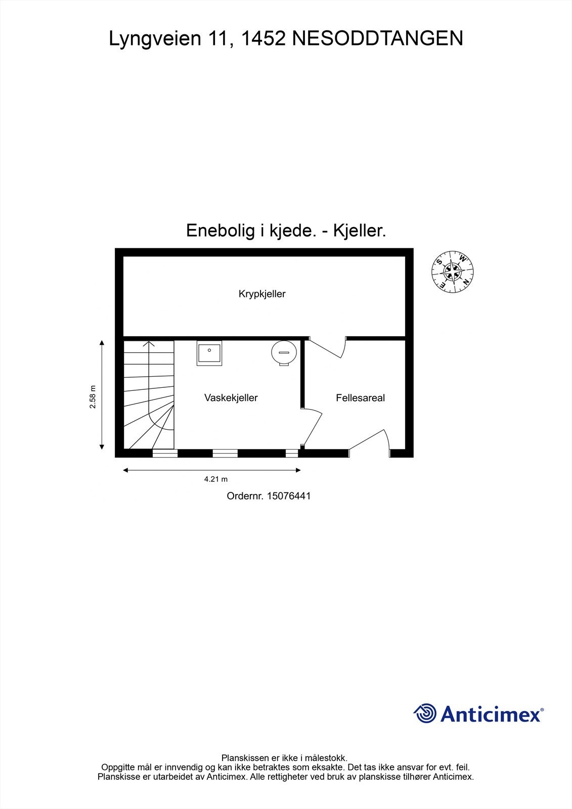 Plantegning kjelleretasje Galleribilde