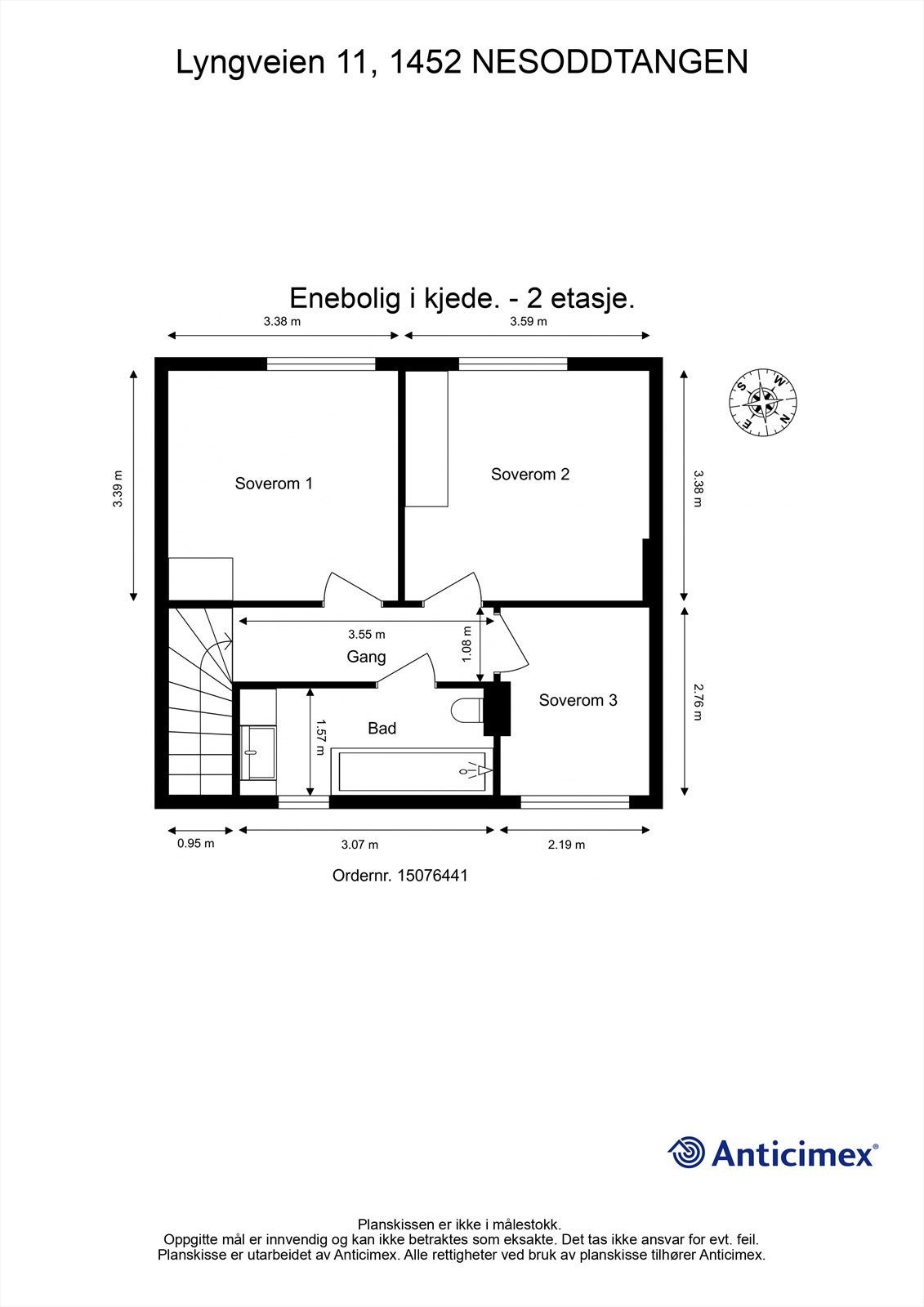 Plantegning 2 etasje Galleribilde