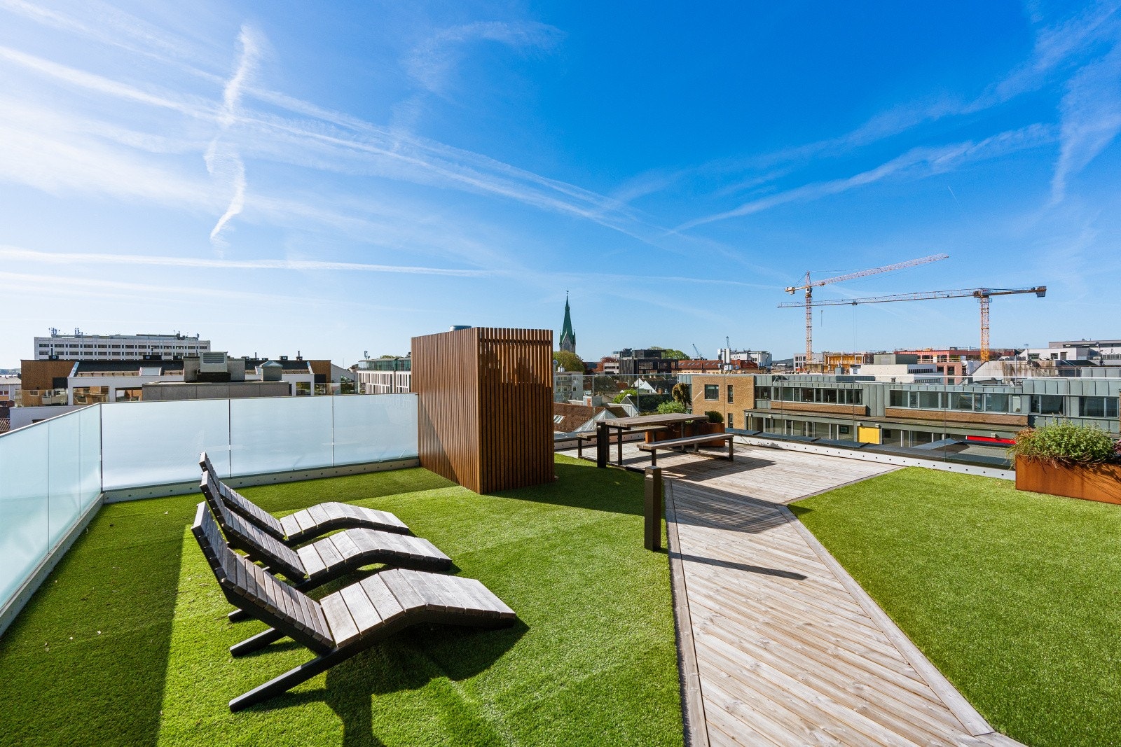 Stor felles takterrasse Galleribilde