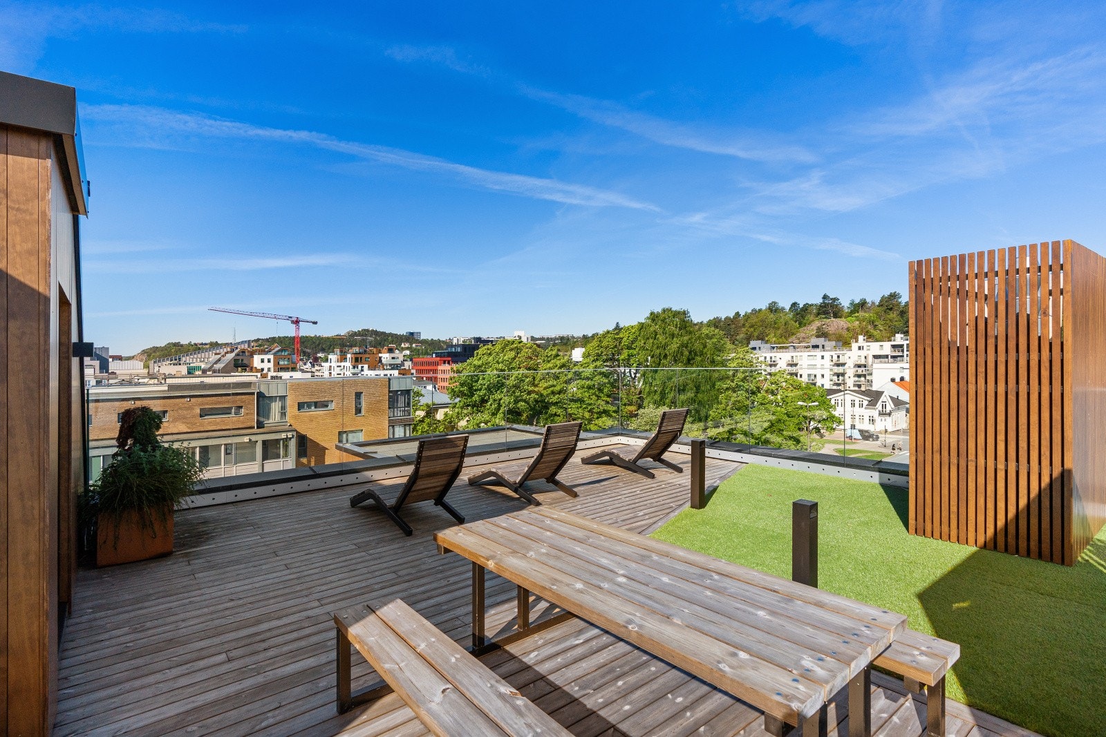 Stor felles takterrasse Galleribilde