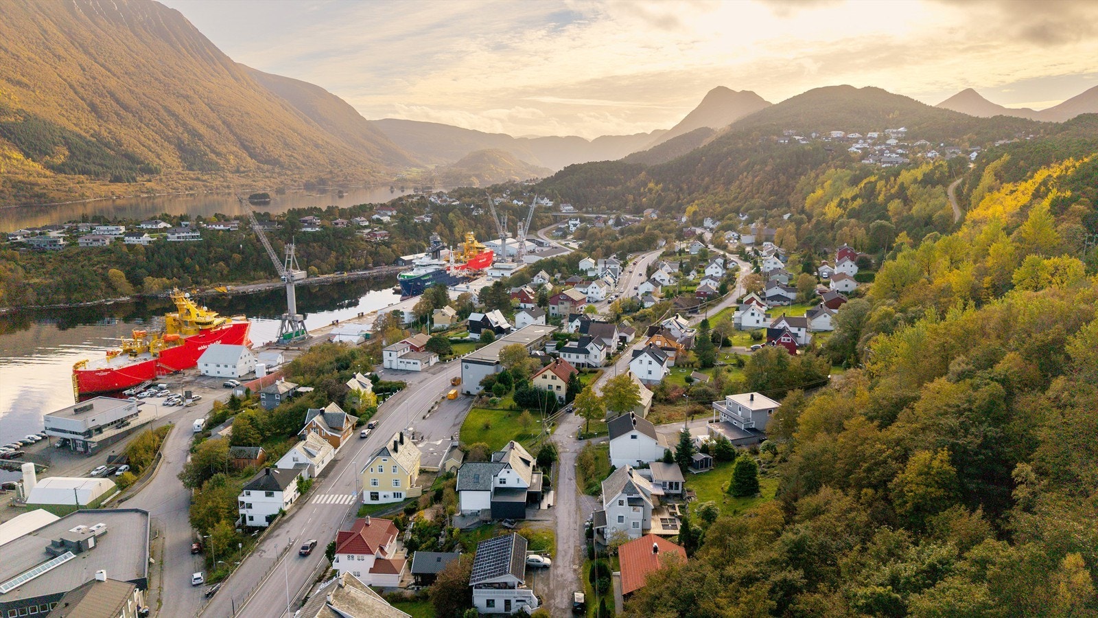 Dronebilde Galleribilde