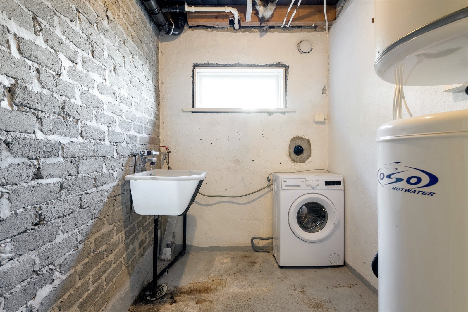 Vaskerom i sokkeletasjen Galleribilde