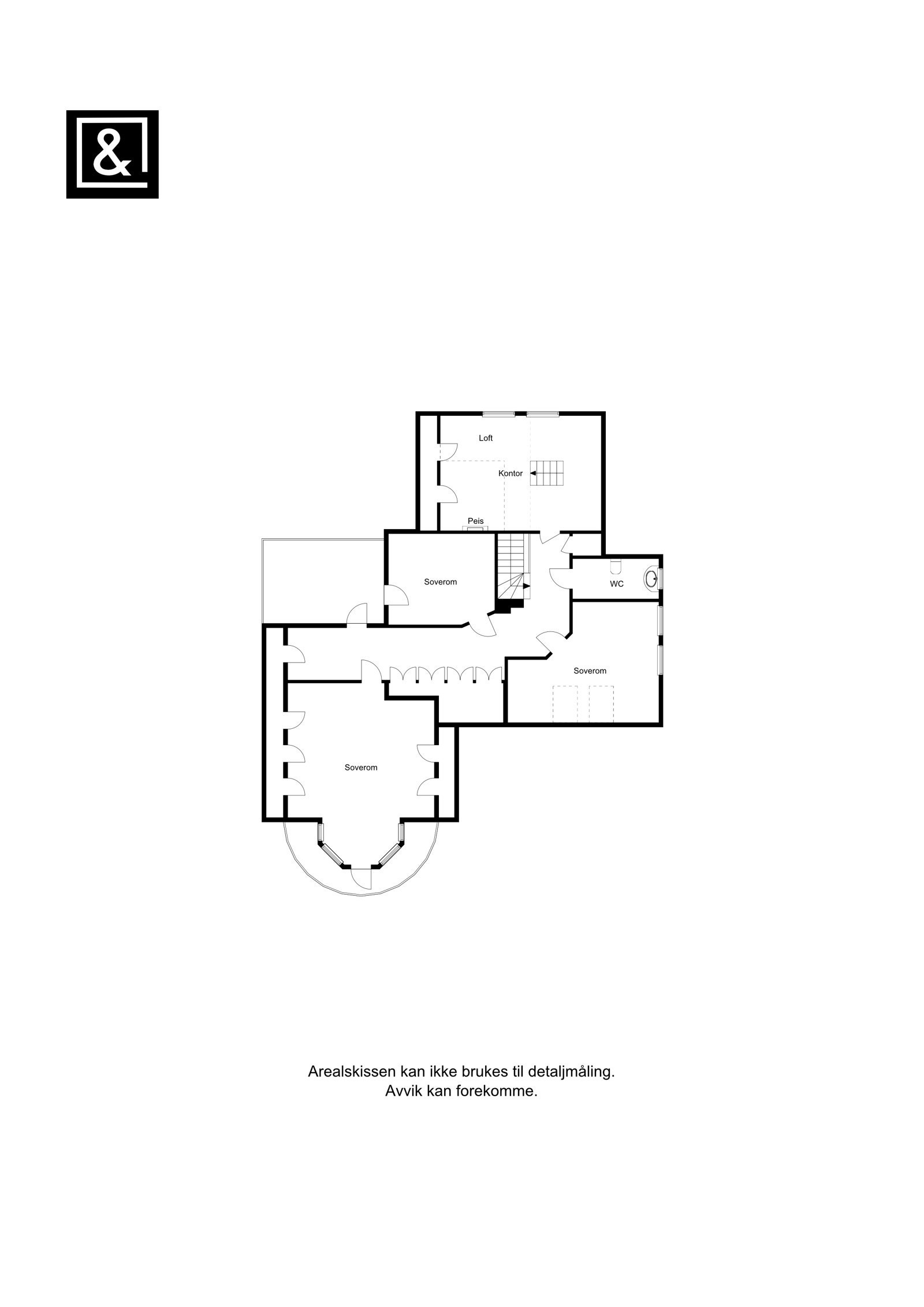 Plantegning 2. etasje Galleribilde