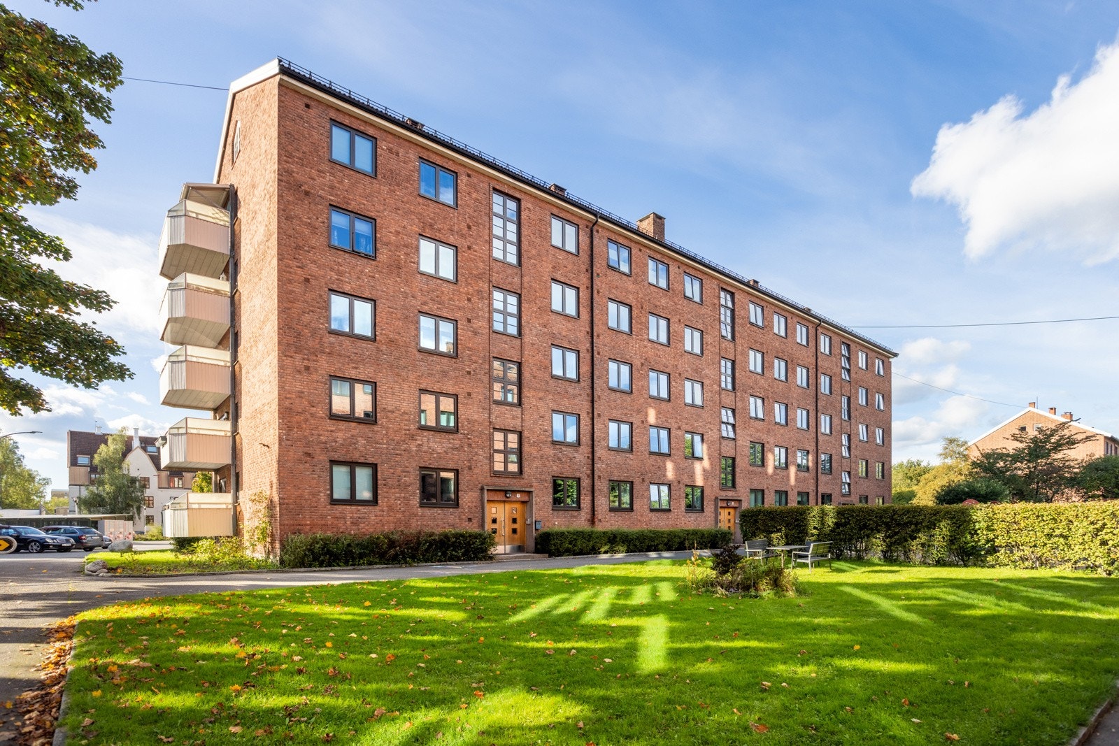 Du bor fint og rolig til i grønne omgivelser på Bjølsen. Galleribilde